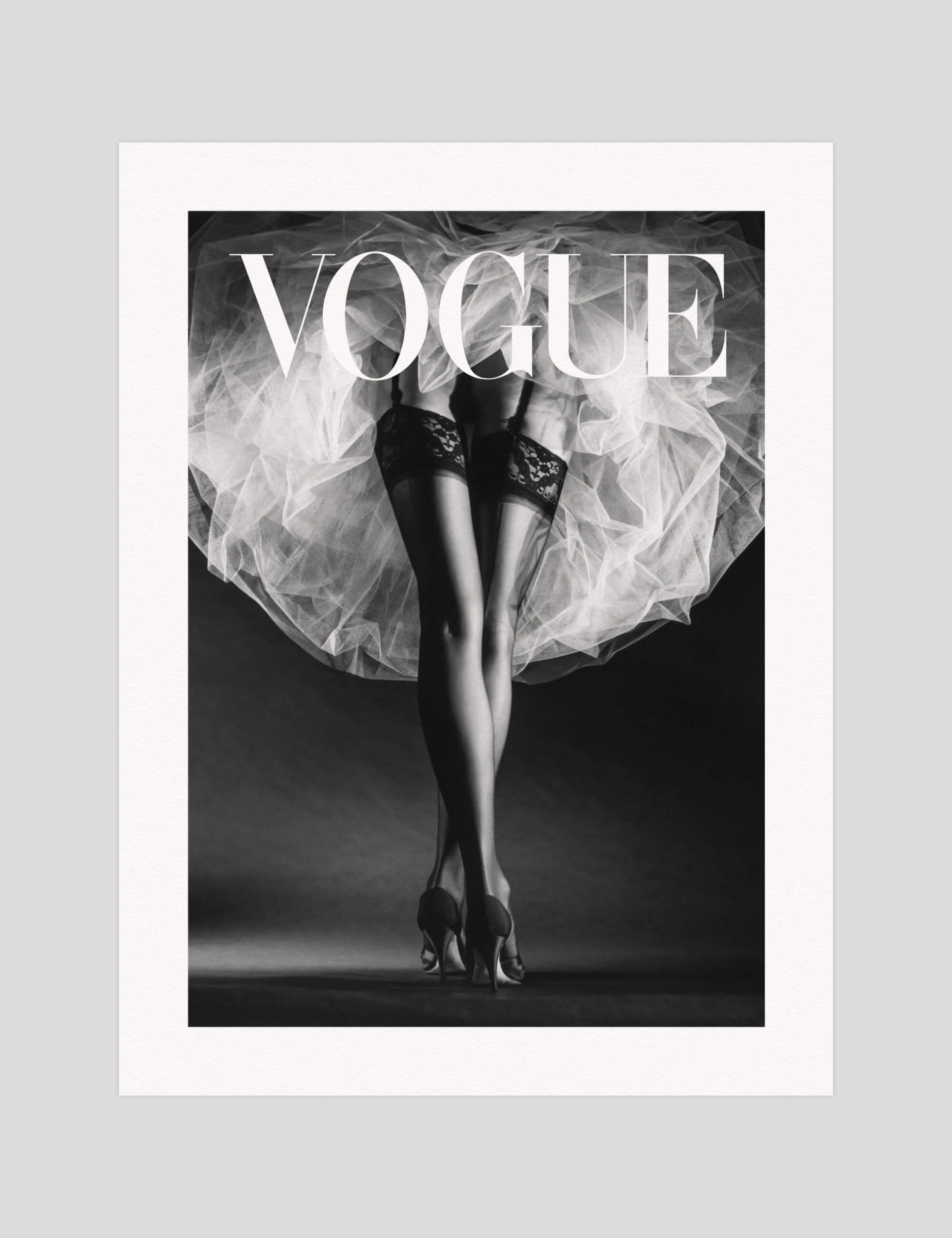 Vogue Tutu gallery quality art print produced using 100% cotton rag textured art paper and pigment based archival inks in New Zealand.