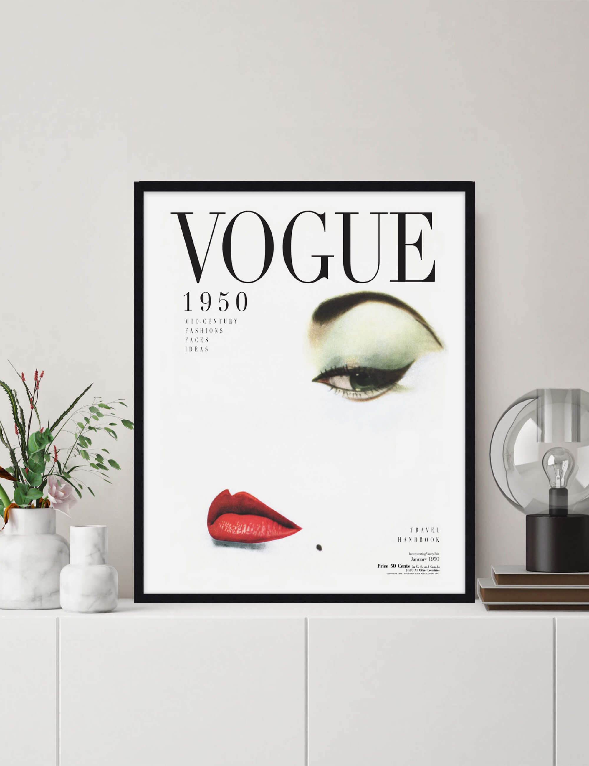 Vogue Cover 1950 Wall Art