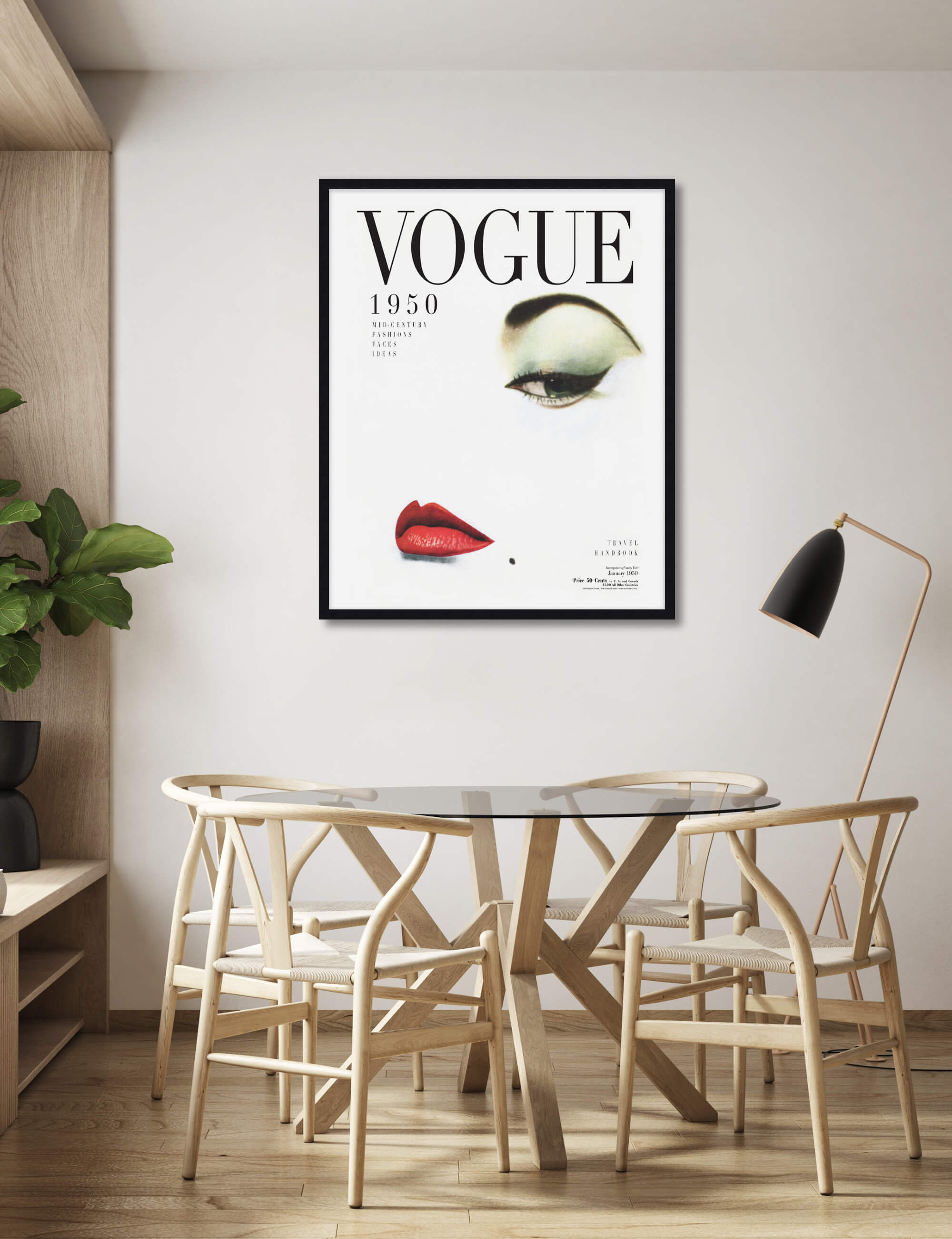 Vogue Cover 1950 Wall Art for Dining Room