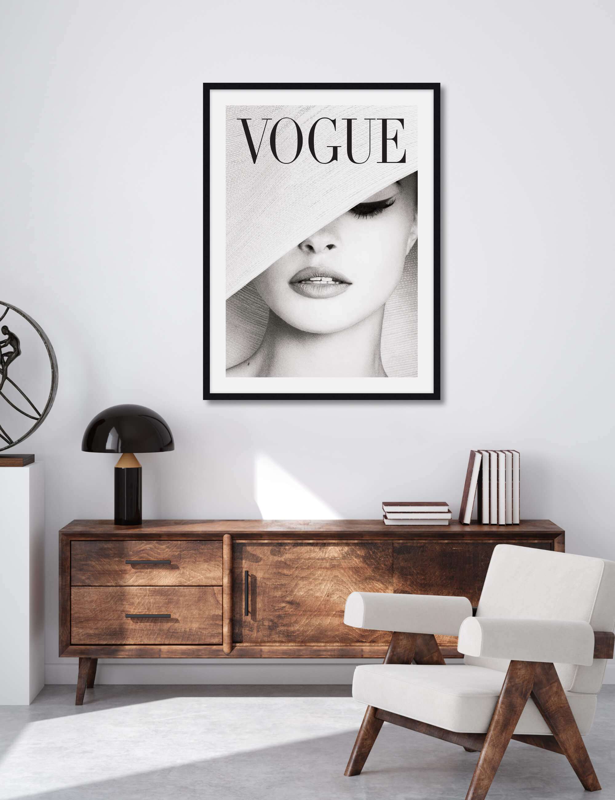 Vintage Vogue Cover Wall Art for Office