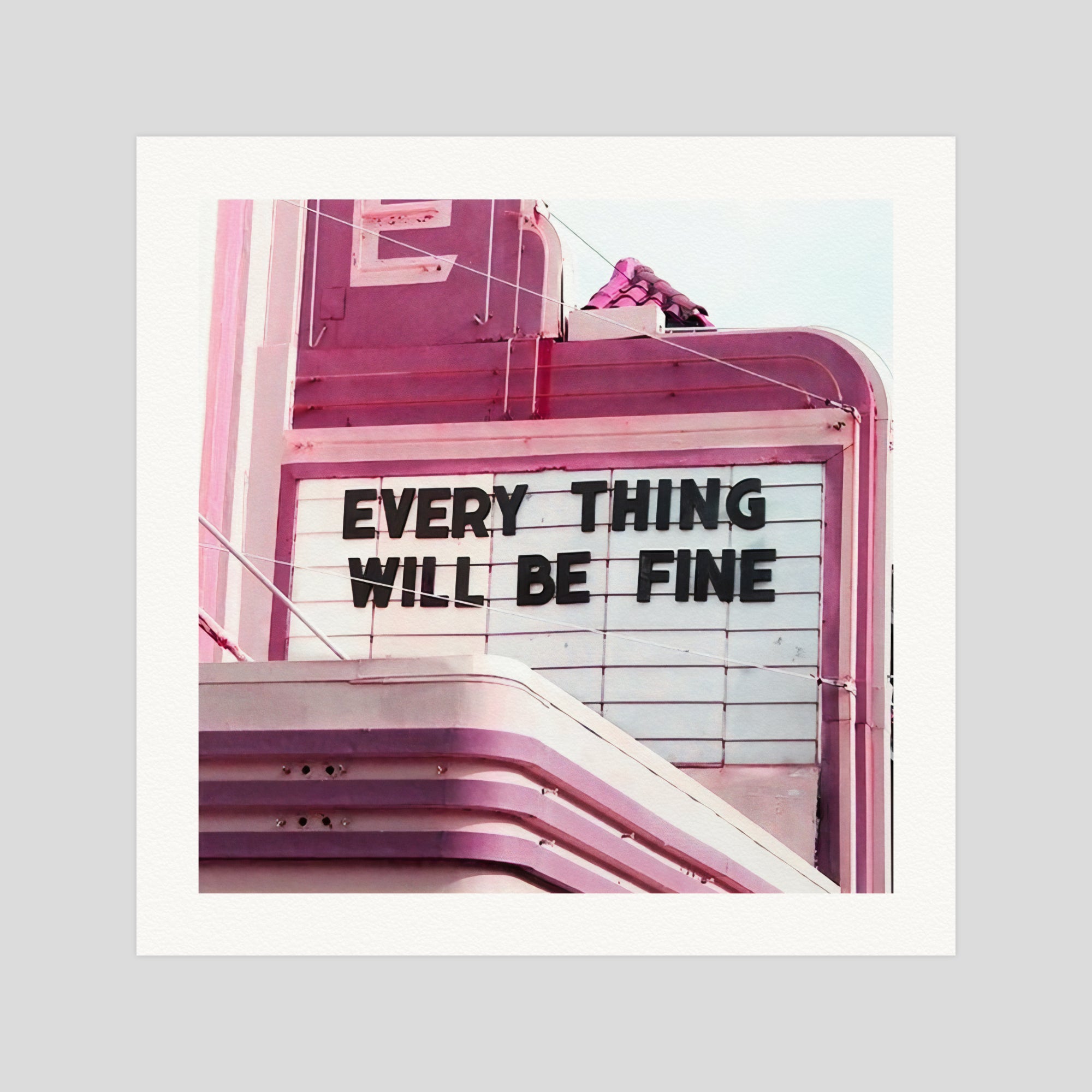 Wanker & Wanker Everything Will Be Fine gallery quality art print produced using 100% cotton rag textured art paper and pigment based archival inks in New Zealand.