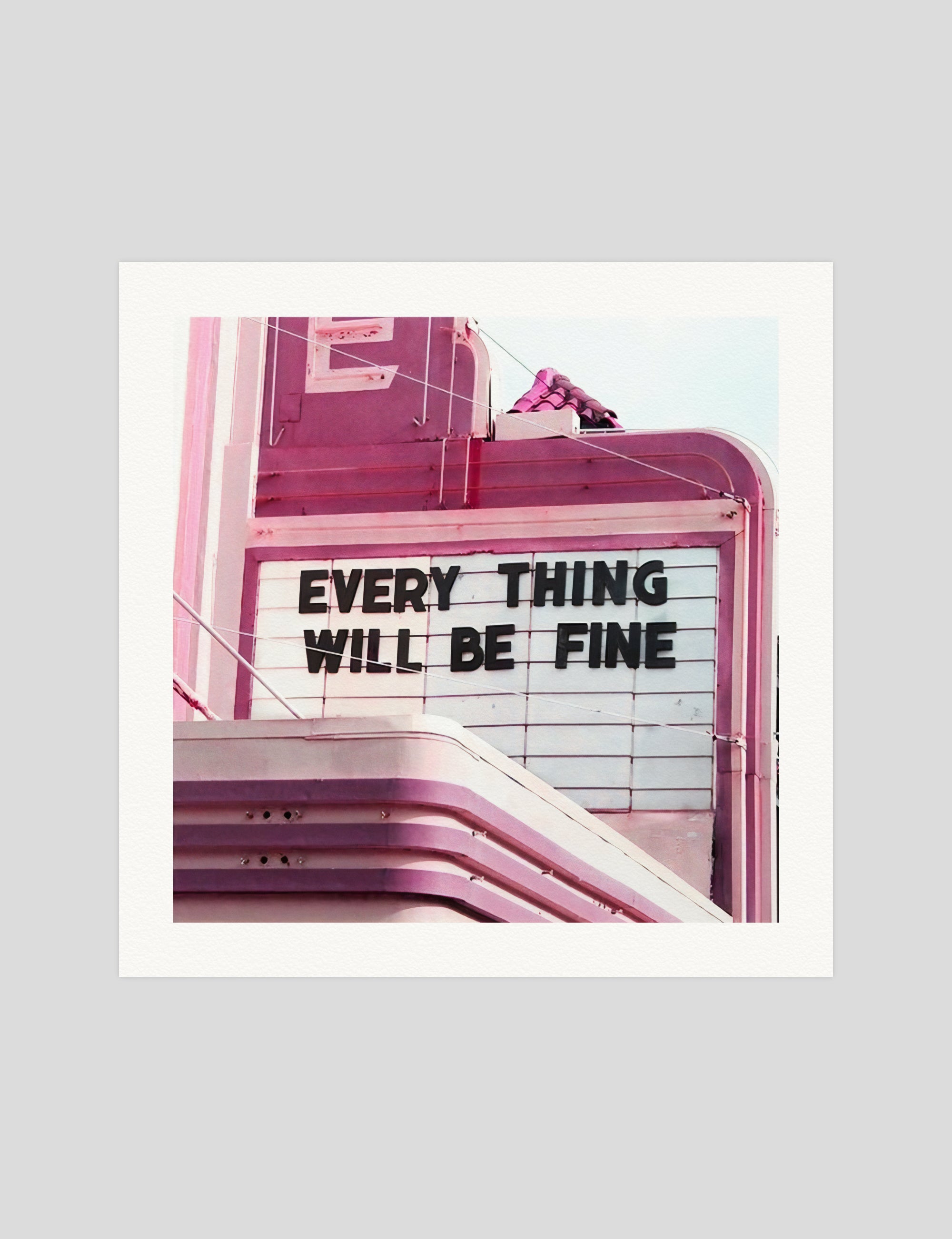 Wanker & Wanker Everything Will Be Fine gallery quality art print produced using 100% cotton rag textured art paper and pigment based archival inks in New Zealand.