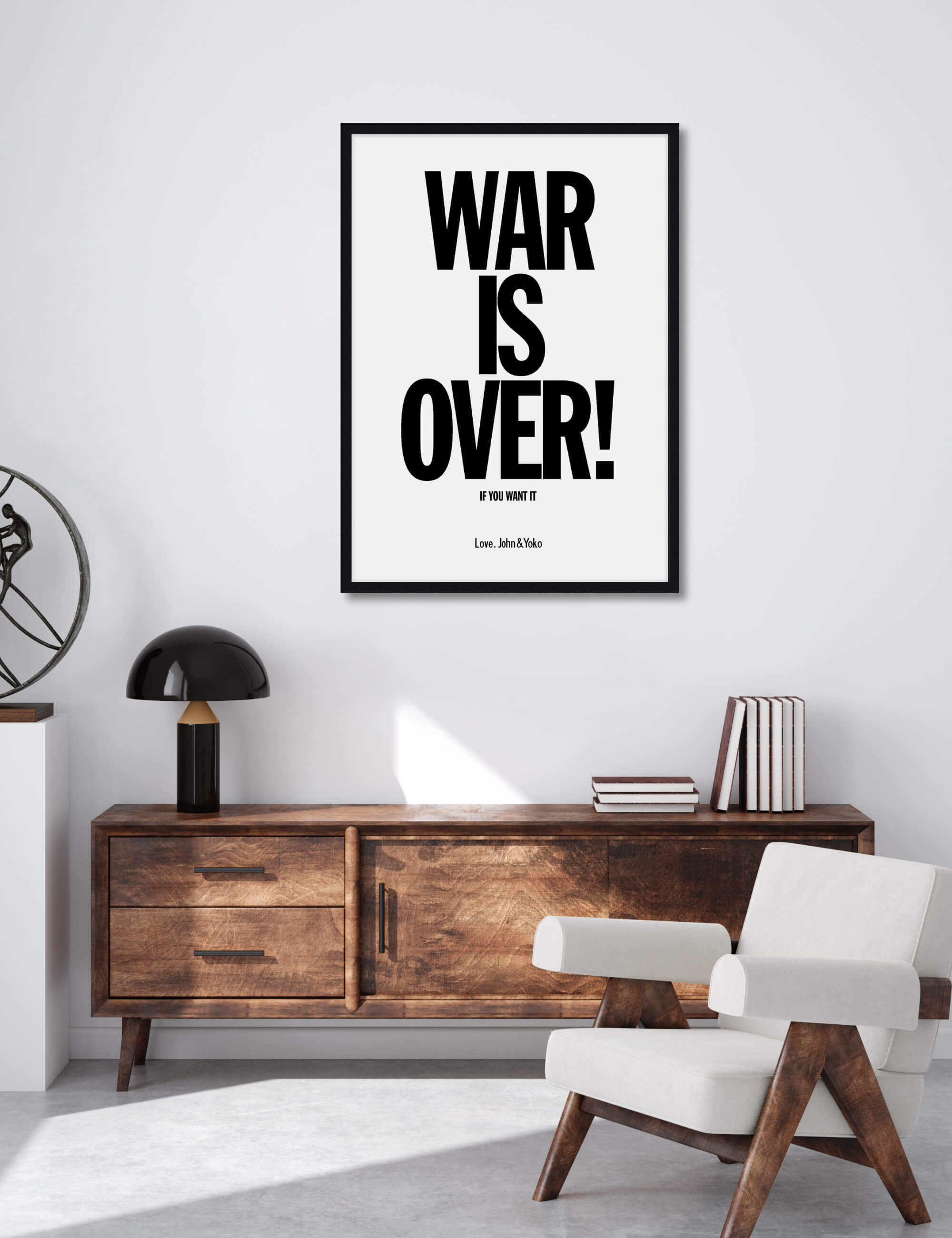 War Is Over Wall Art for Office