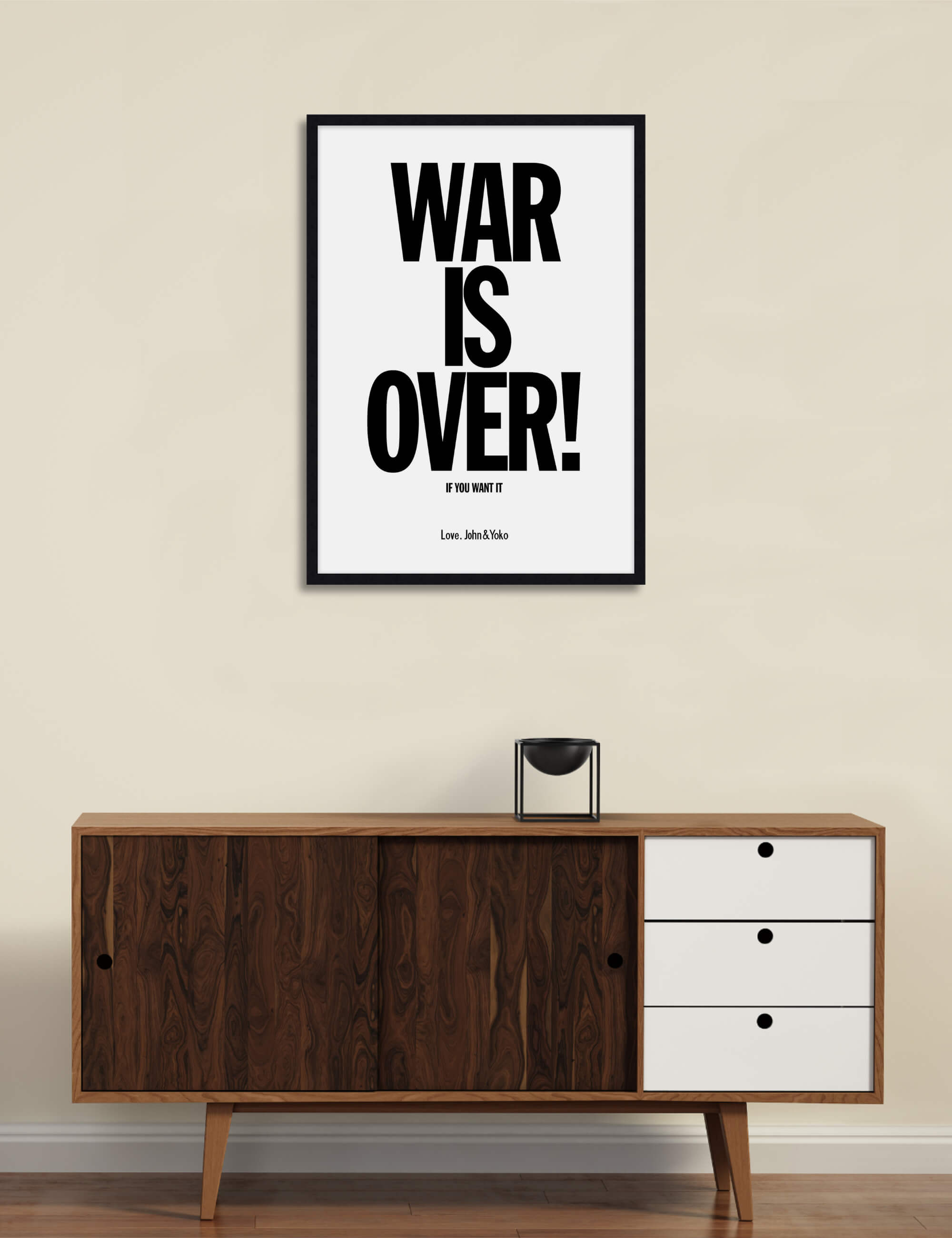 War Is Over Wall Art for Living Room