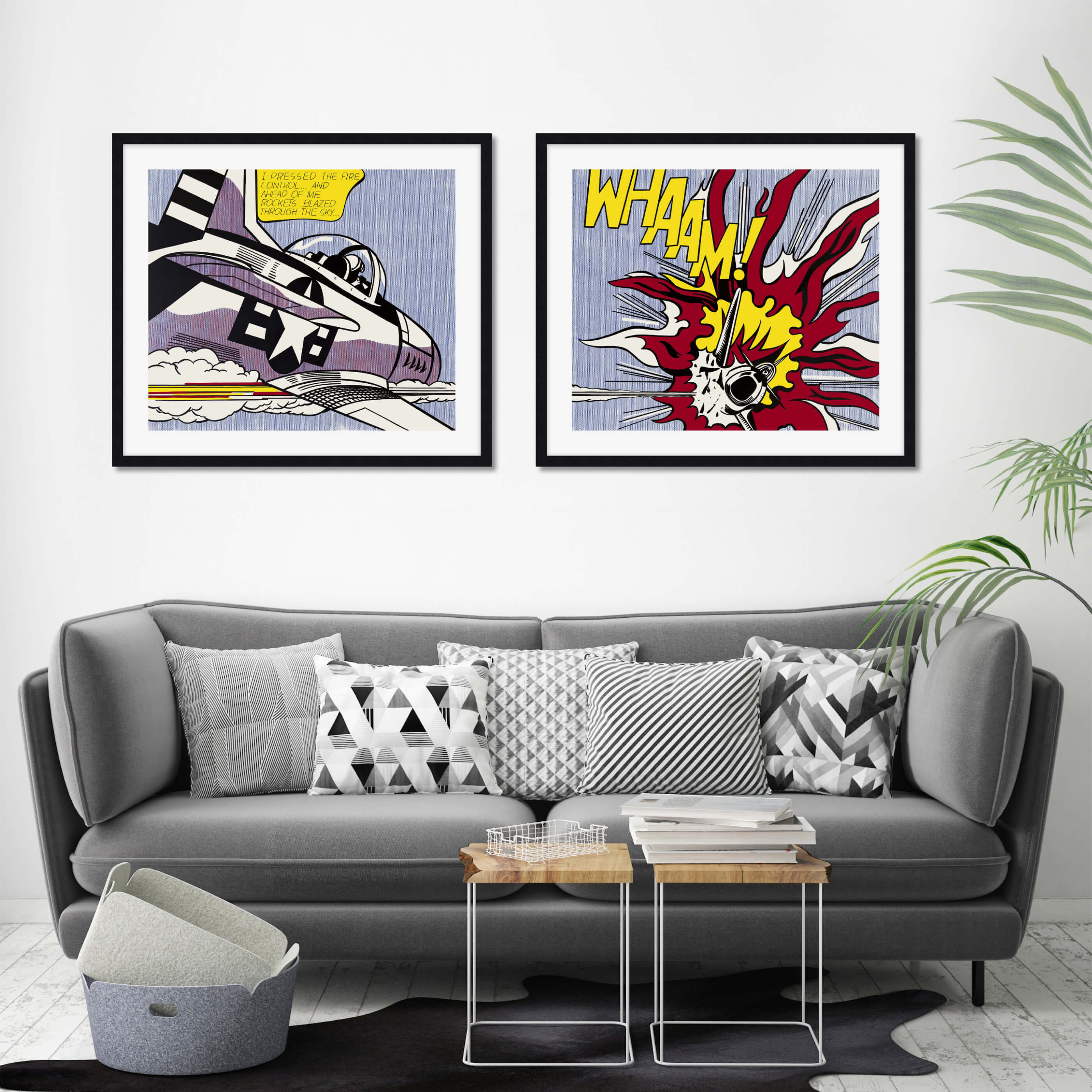 WHAAM (Panel 1) by Roy Lichtenstein Art Print | Pop Motif