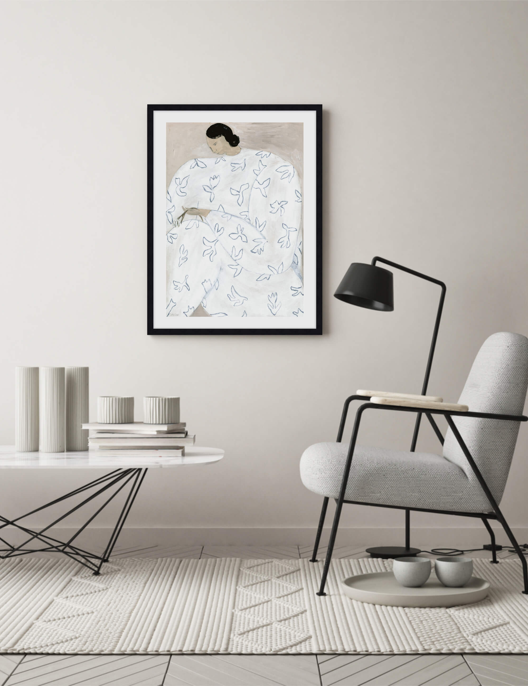 White Flower by Sofia Lind Wall Art for Office