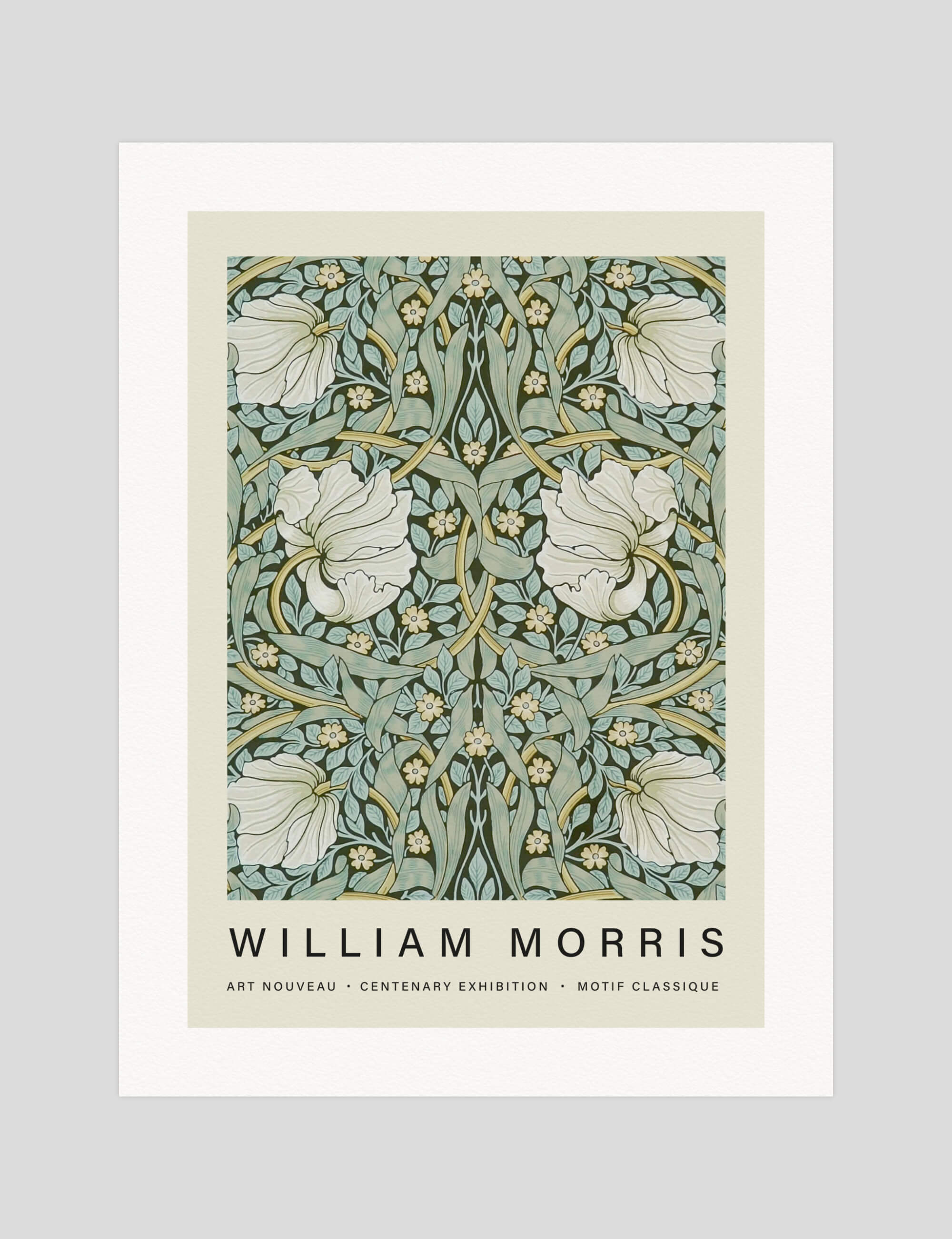 William Morris Pimpernel gallery quality art print produced using 100% cotton rag textured art paper and pigment based archival inks in New Zealand.