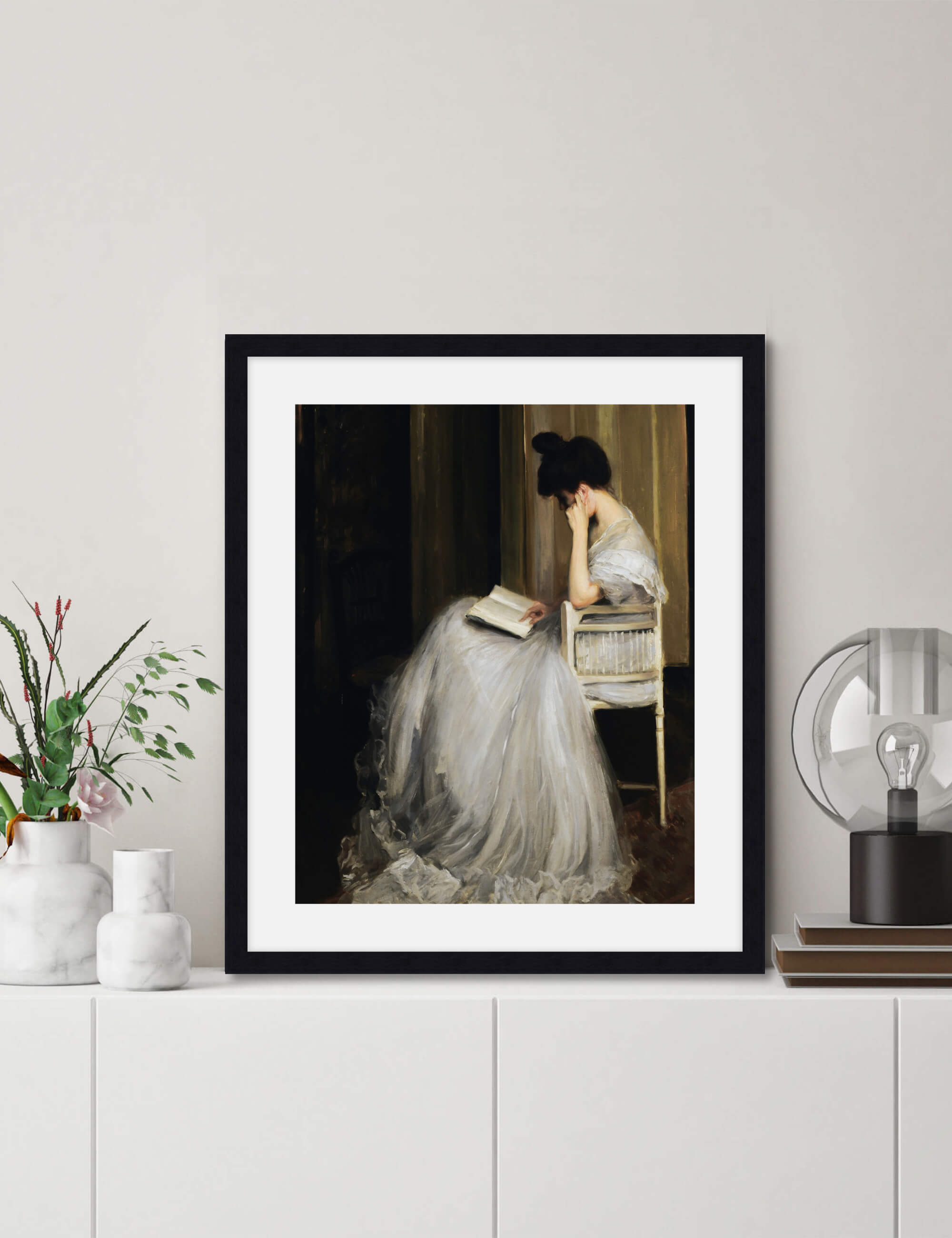 Woman Reading Wall Art