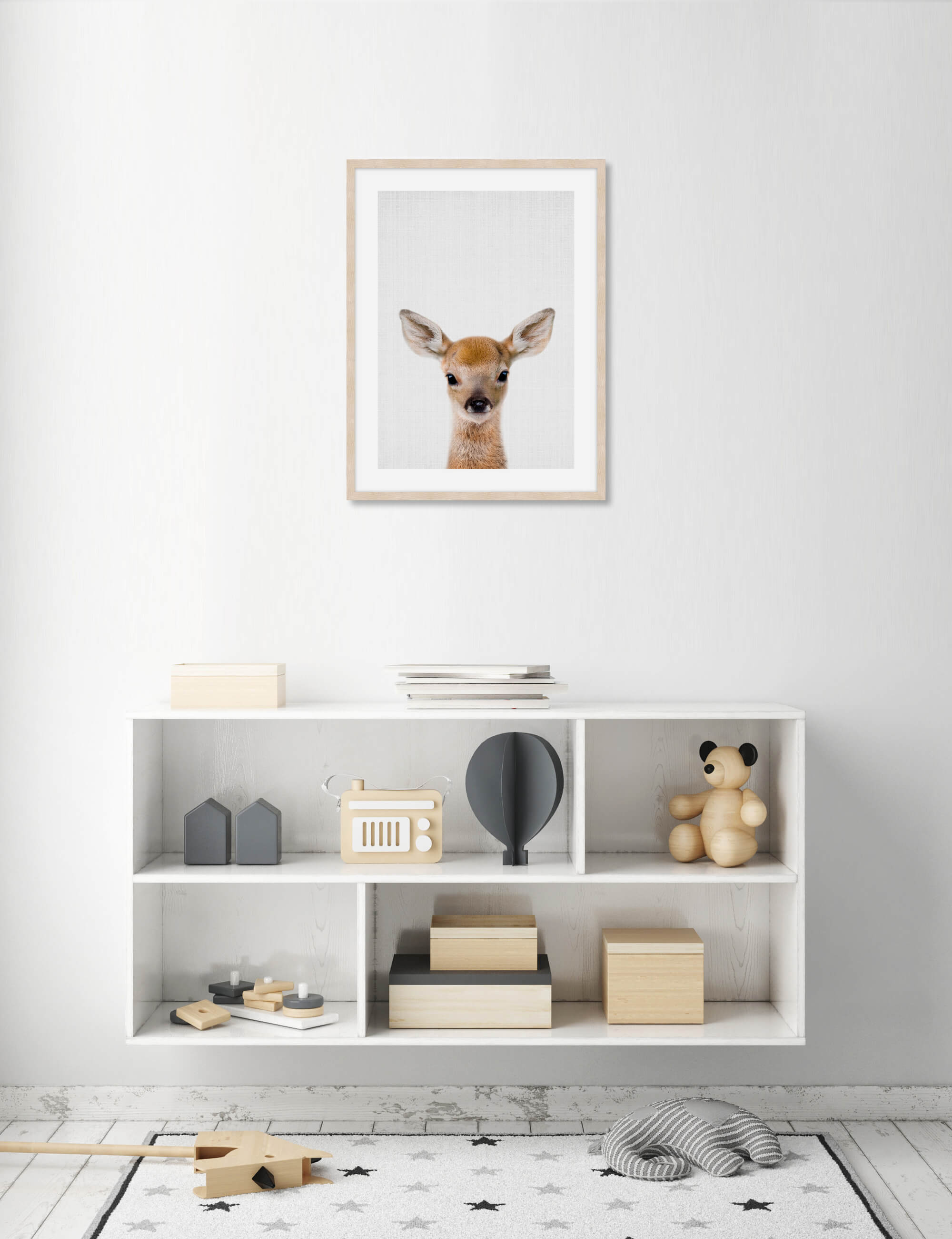 Woodland Deer by Lila And Lola Wall Art for Nursery