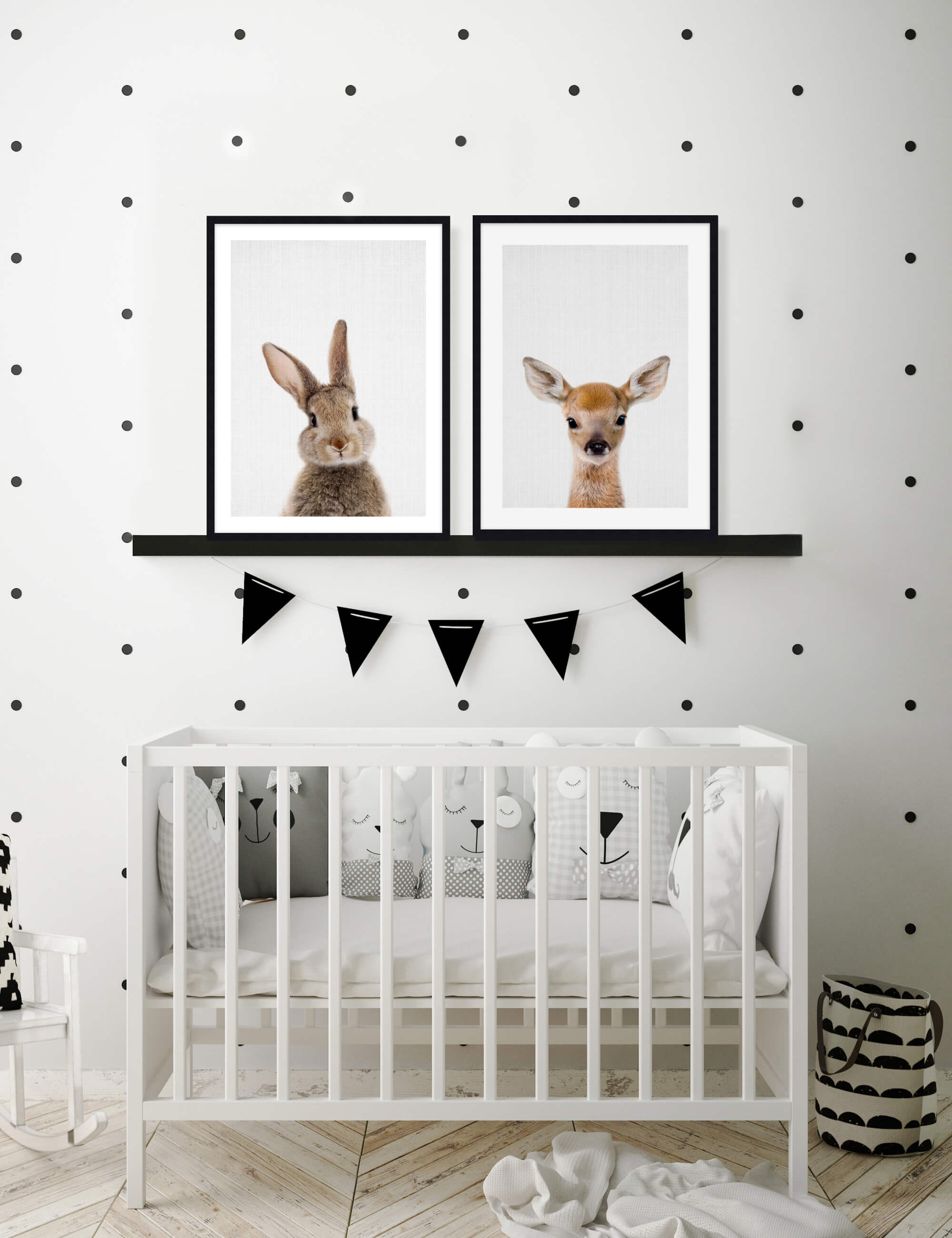 Woodland Deer by Lila And Lola Wall Art for Nursery