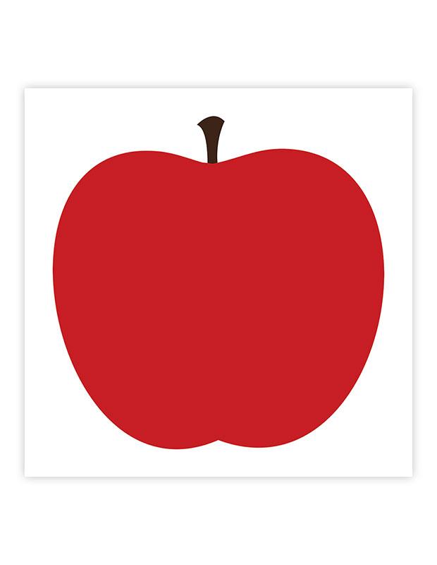 絵画 Apple one red apple by jane mathers