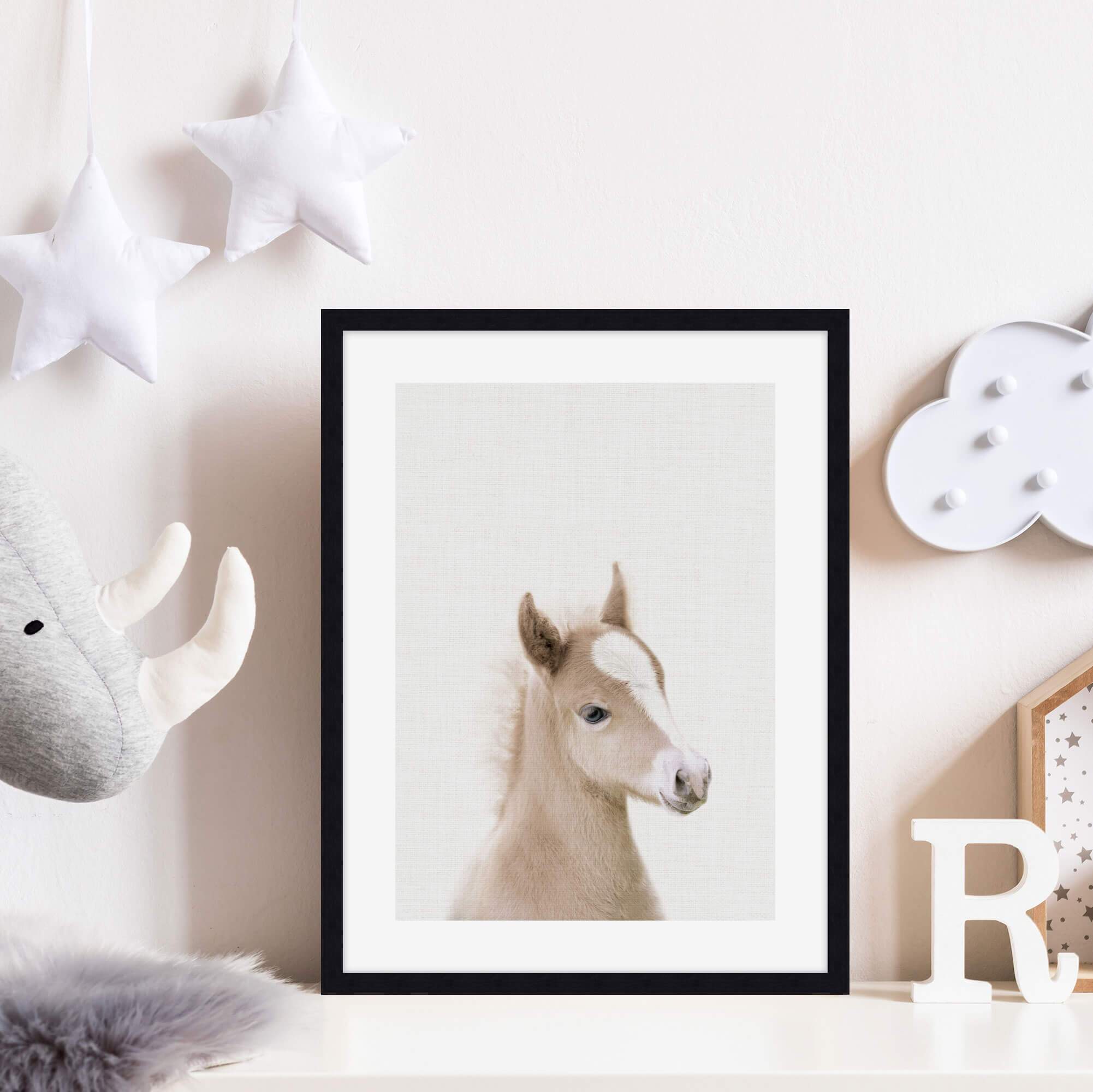 Baby Horse Peekaboo Wall Art