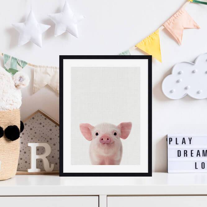 Baby Horse Peekaboo Wall Art for Nursery