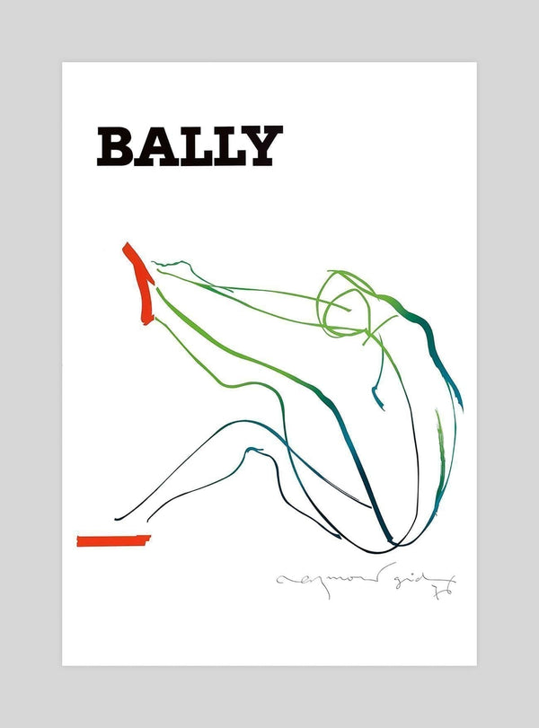 Bally Shoelaces Vintage Poster by Raymond Gid | Pop Motif