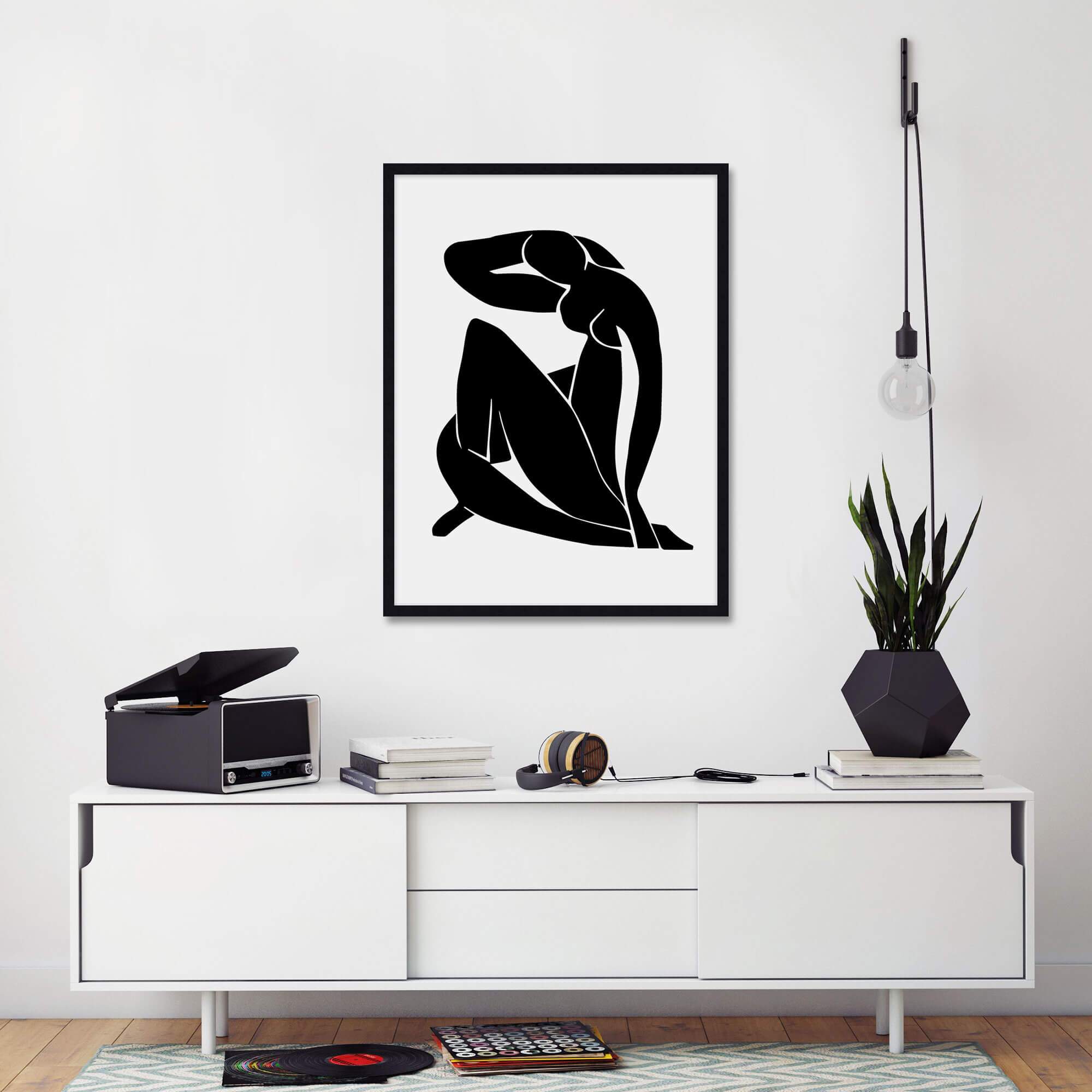 Black Nude by Henri Matisse Wall Art