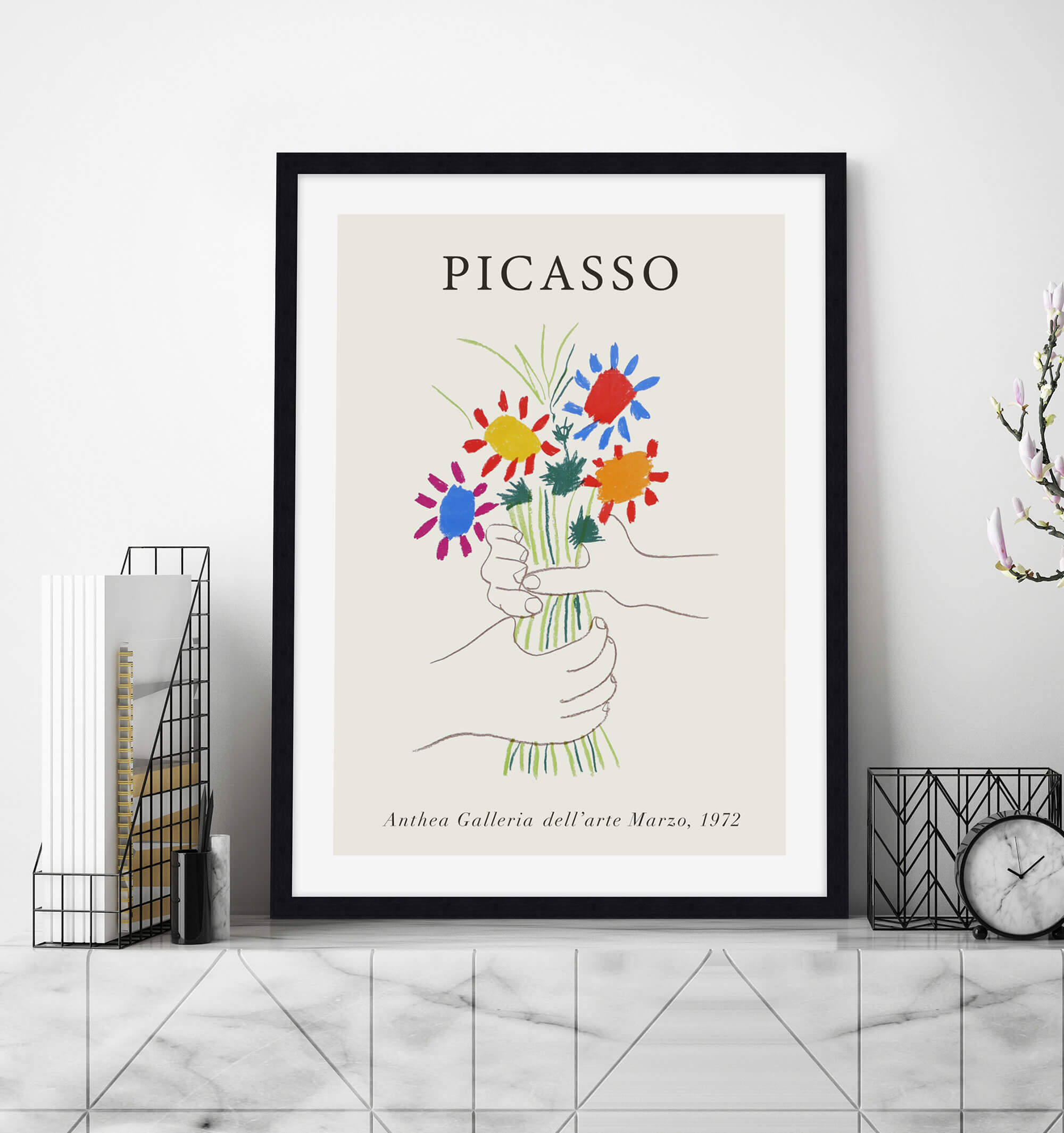 Bouquet of Peace by Pablo Picasso Wall Art for Office