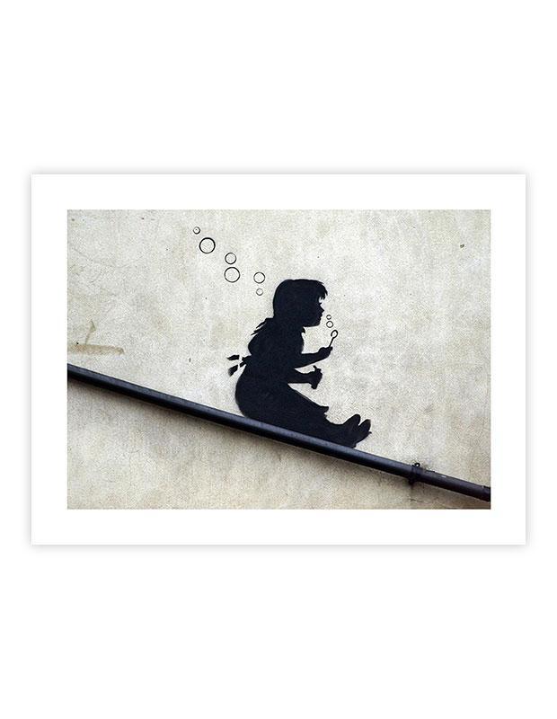 Banksy バンクシー 「Bubble Girl」シリアル サイン 書類付き Banksy バンクシー 「Bubble Girl」シリアル サイン 書類付き