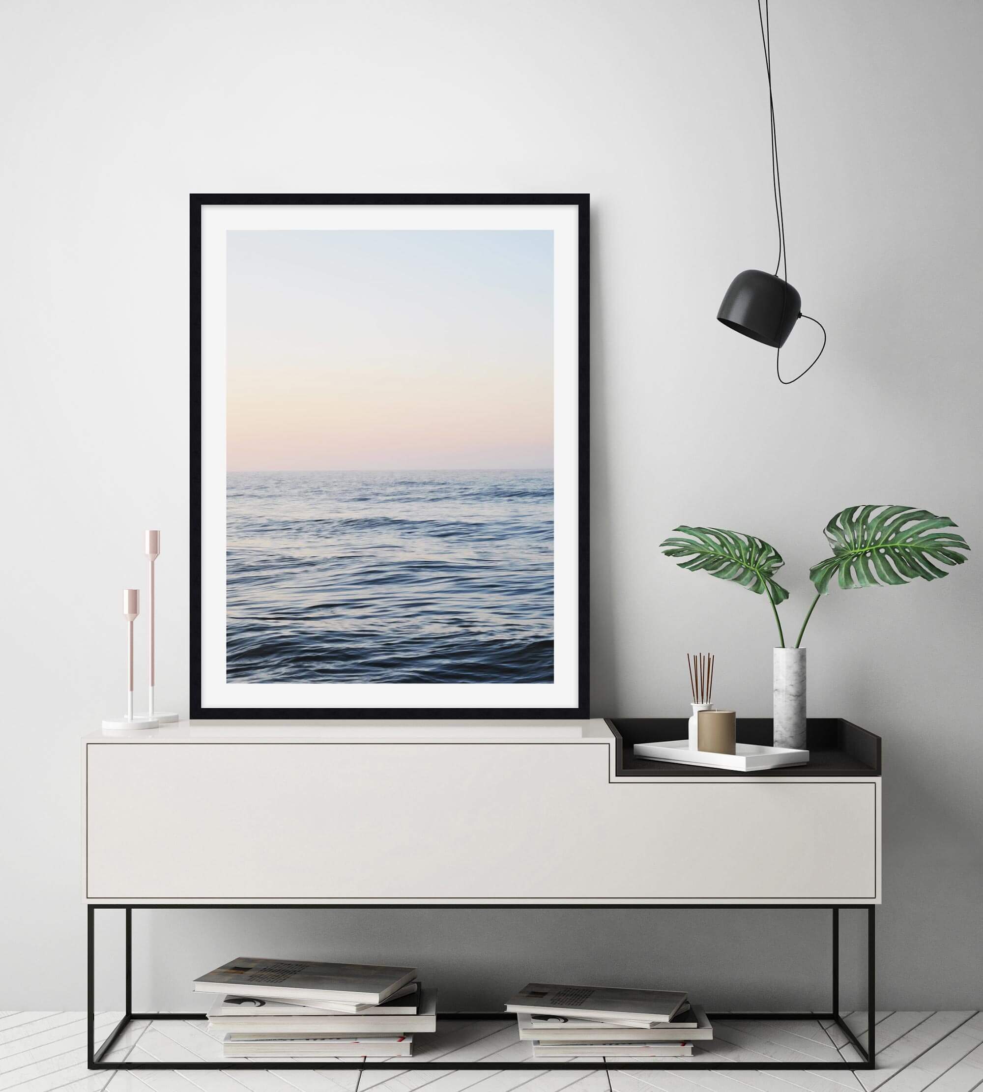 Calm Ocean Wall Art for Living Room