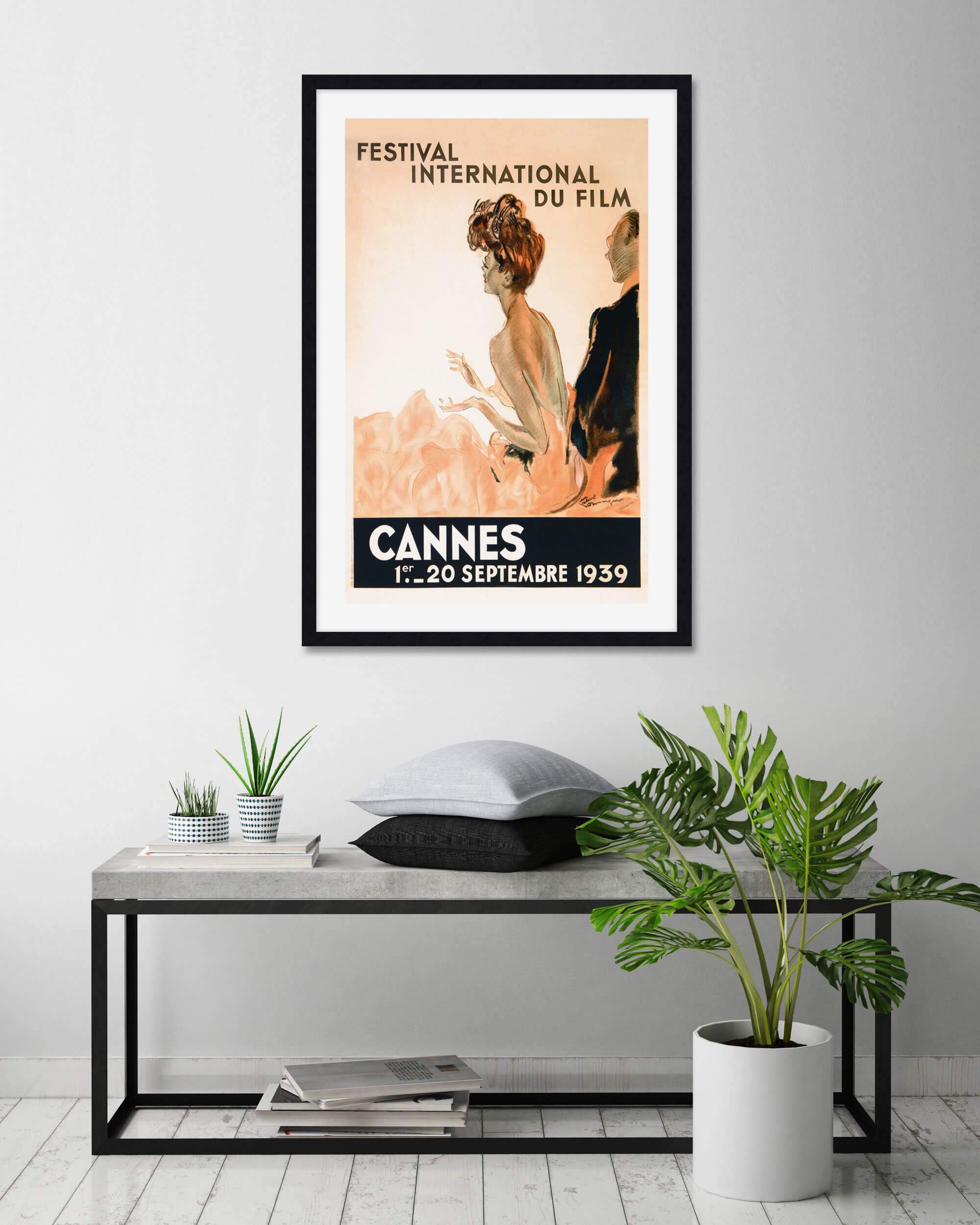 Cannes Film Festival 1939 by Jean-Gabriel Domergue Wall Art for Bedroom
