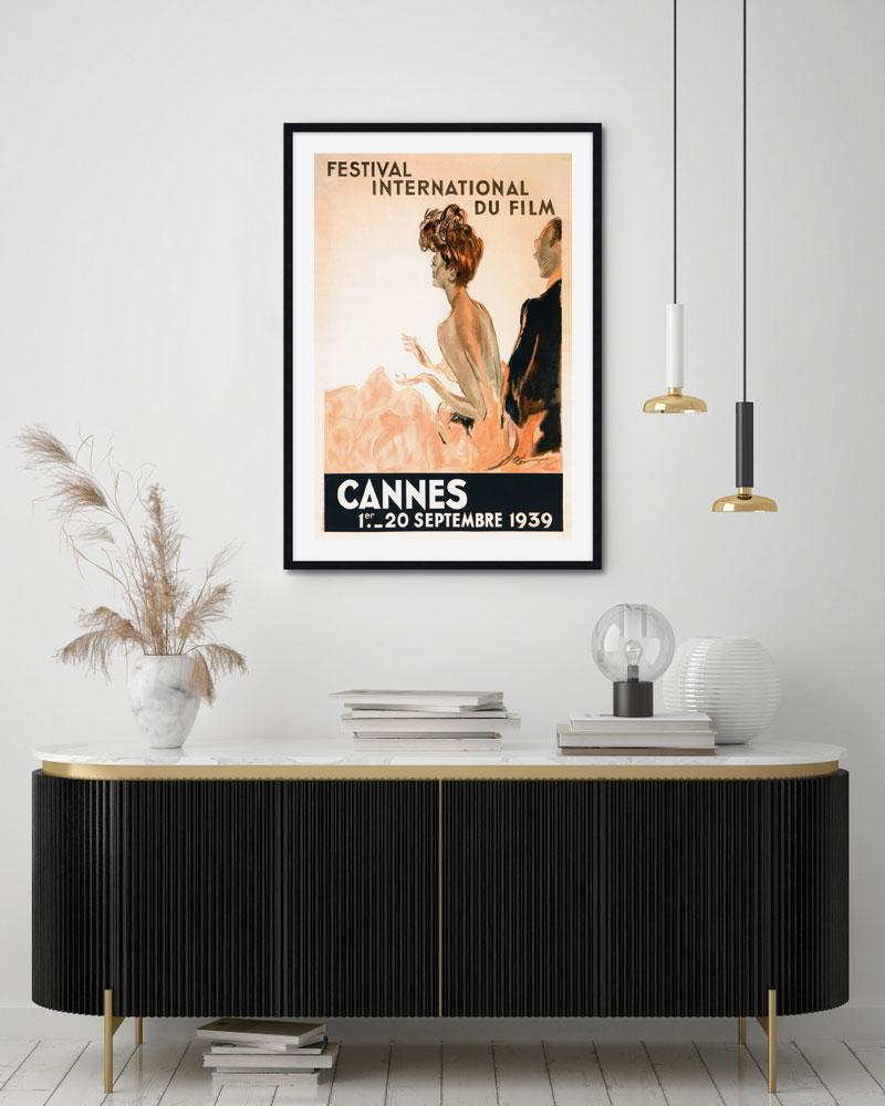 Cannes Film Festival 1939 by Jean-Gabriel Domergue Wall Art for Office