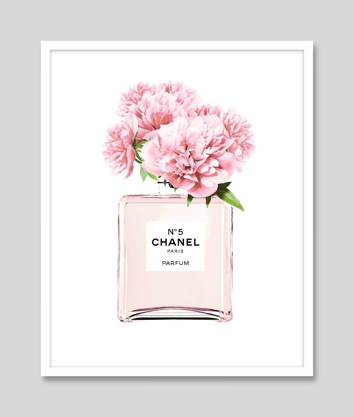 coco chanel flowers Painting by CHEEKY BUNNY POP ART