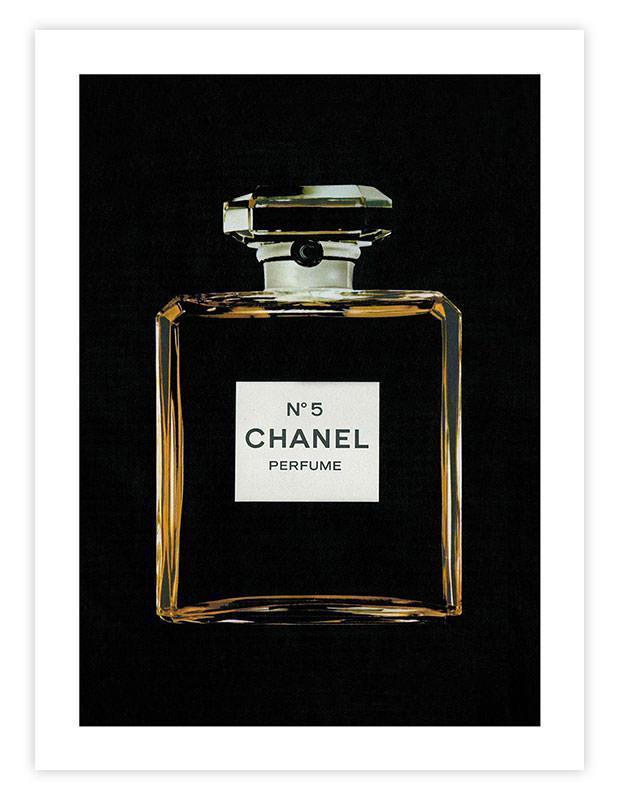 Chanel No. 5 Eau De Parfum Typography Framed Print – Artformed