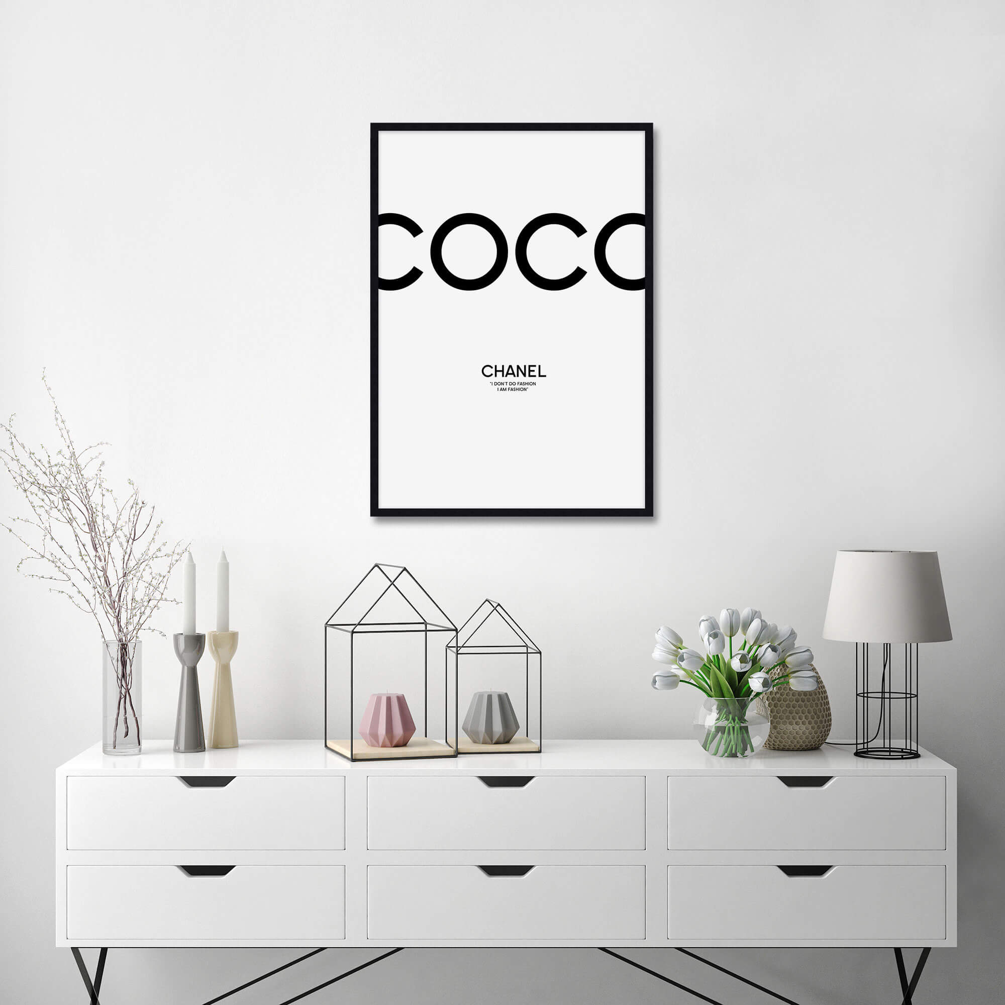 Coco Chanel Wall Art for Bedroom