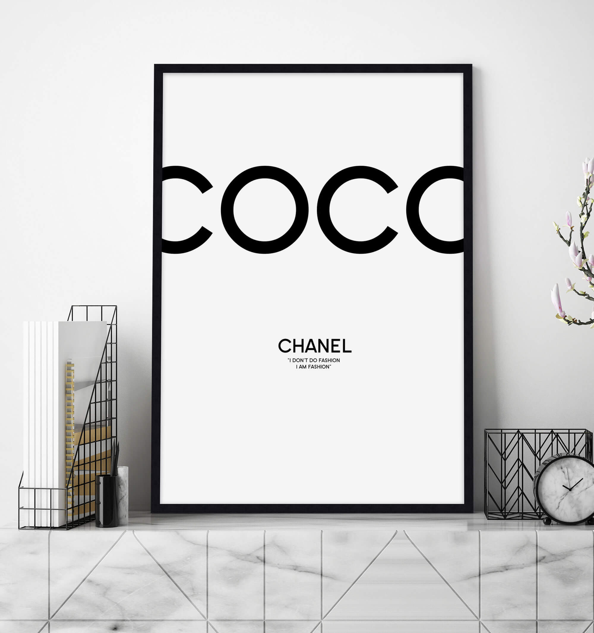 Coco Chanel Wall Art for Office