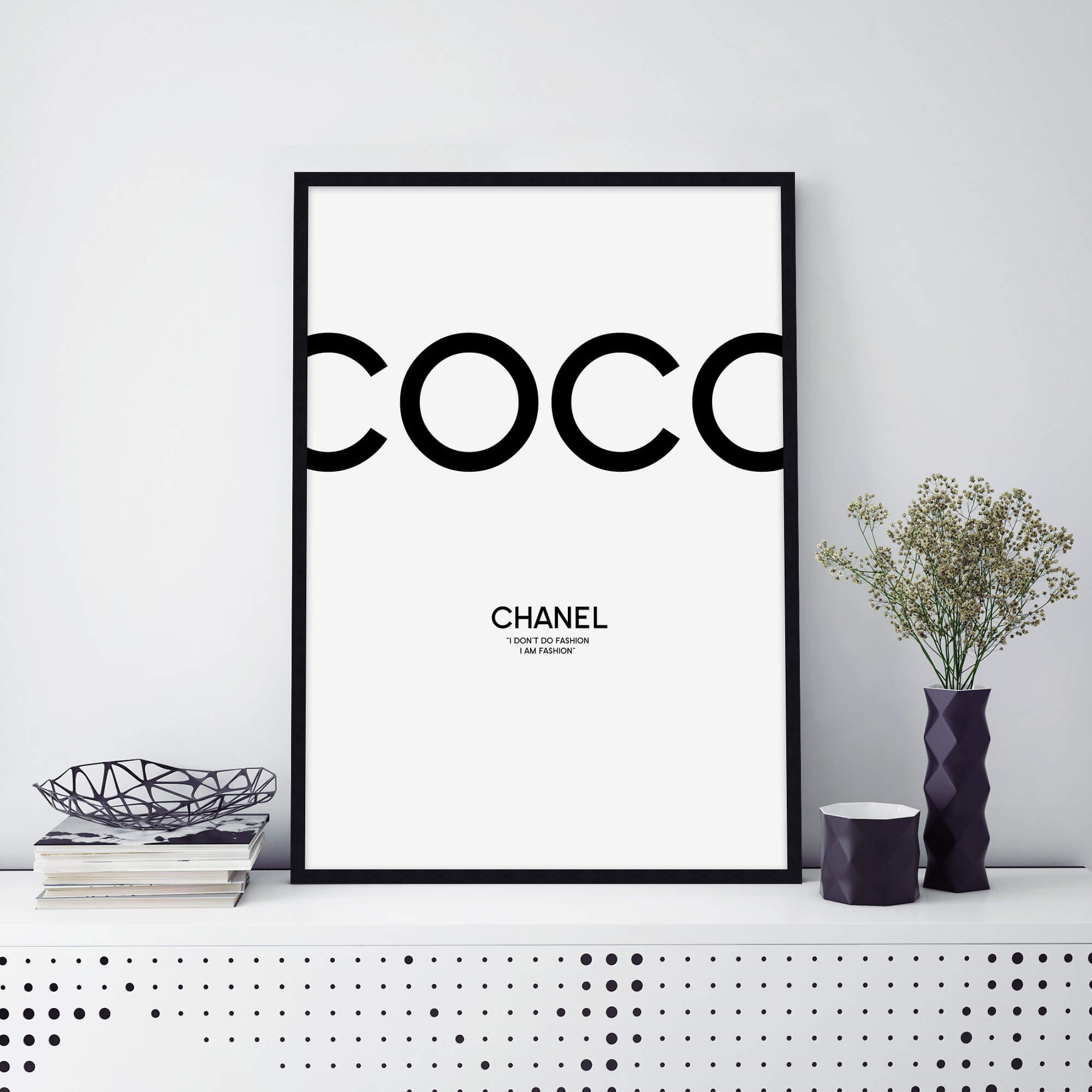 Coco Chanel Wall Art for Living Room