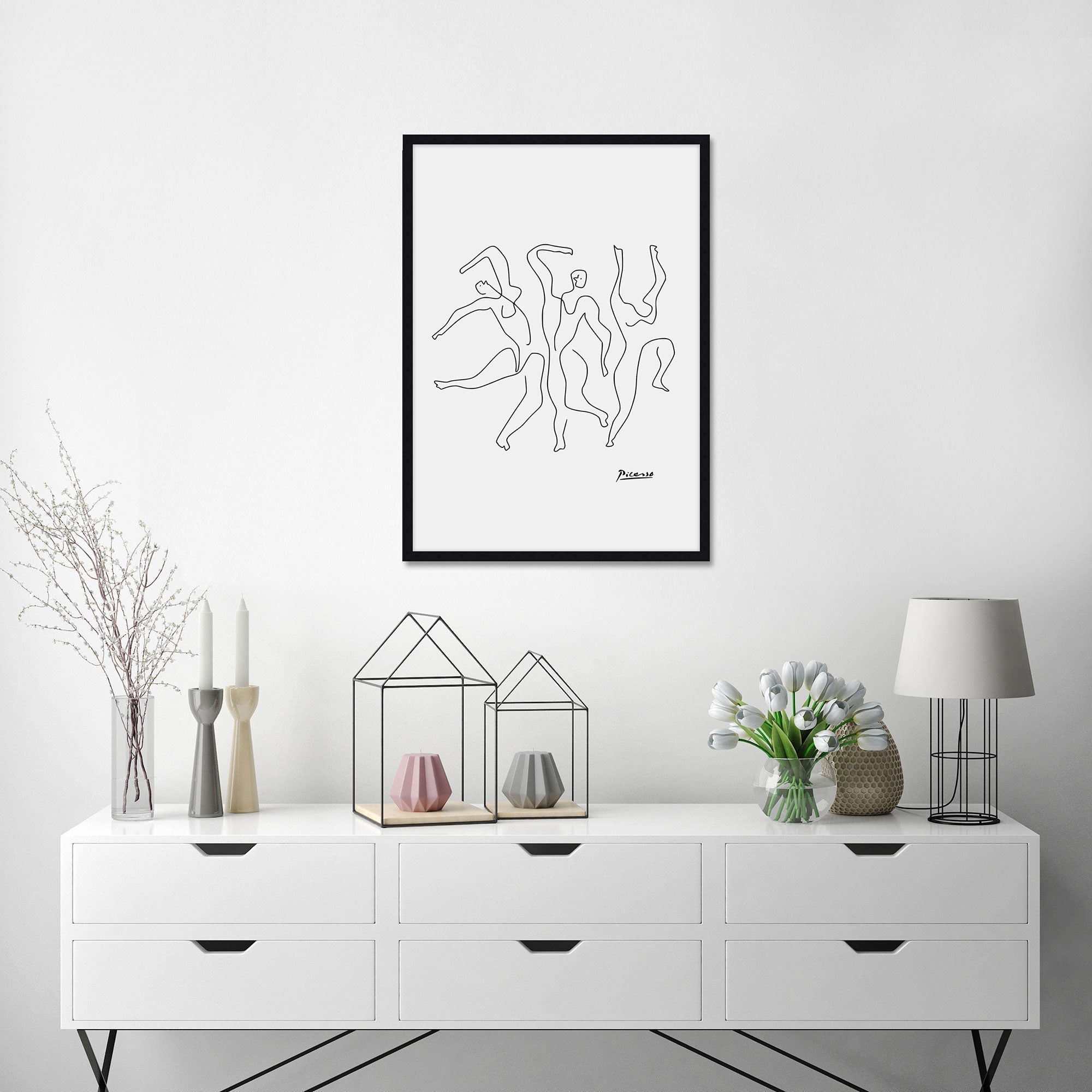 Trois Danseuses by Pablo Picasso Wall Art for Living Room