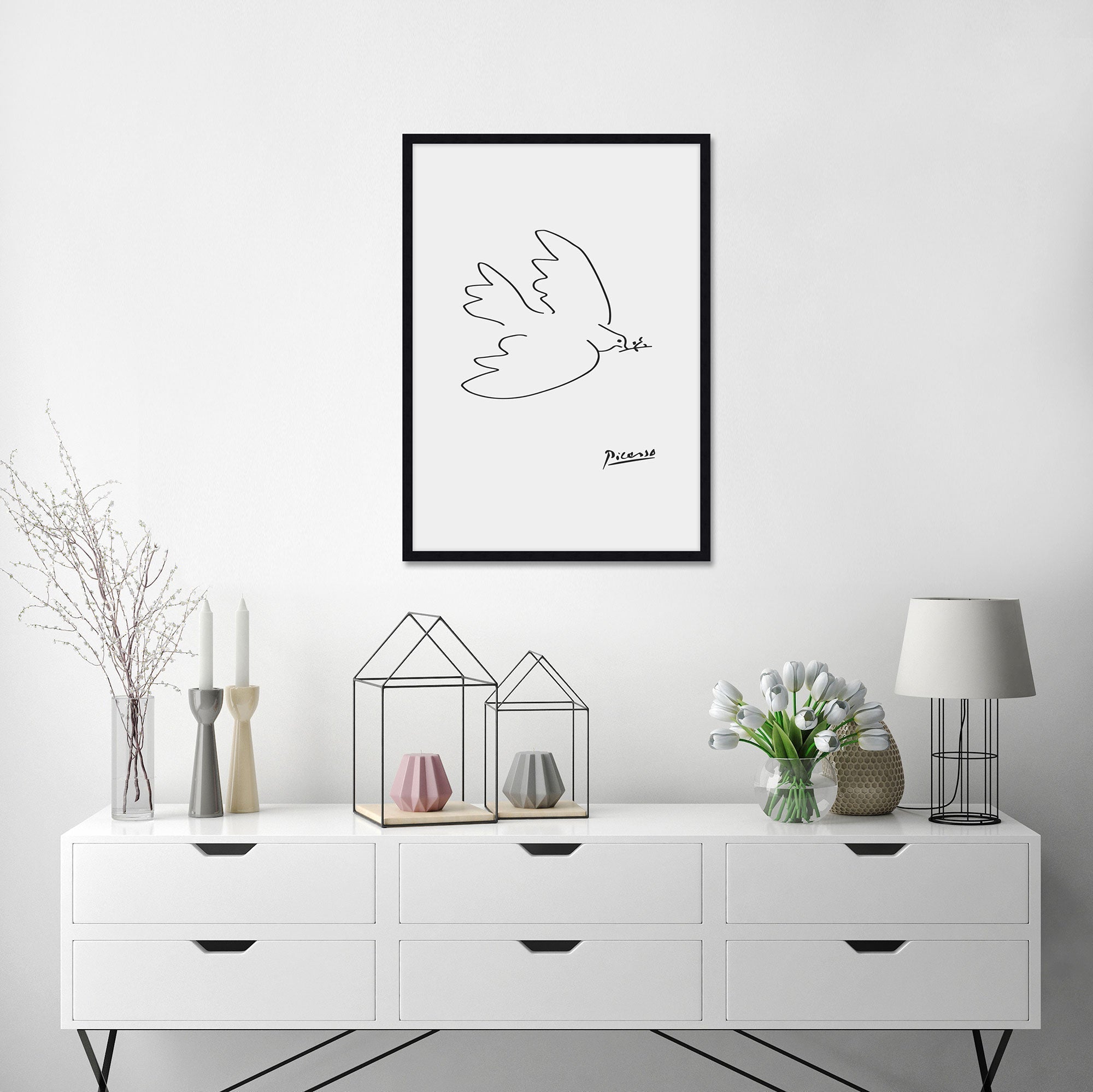 Dove Of Peace by Pablo Picasso Wall Art for Living Room