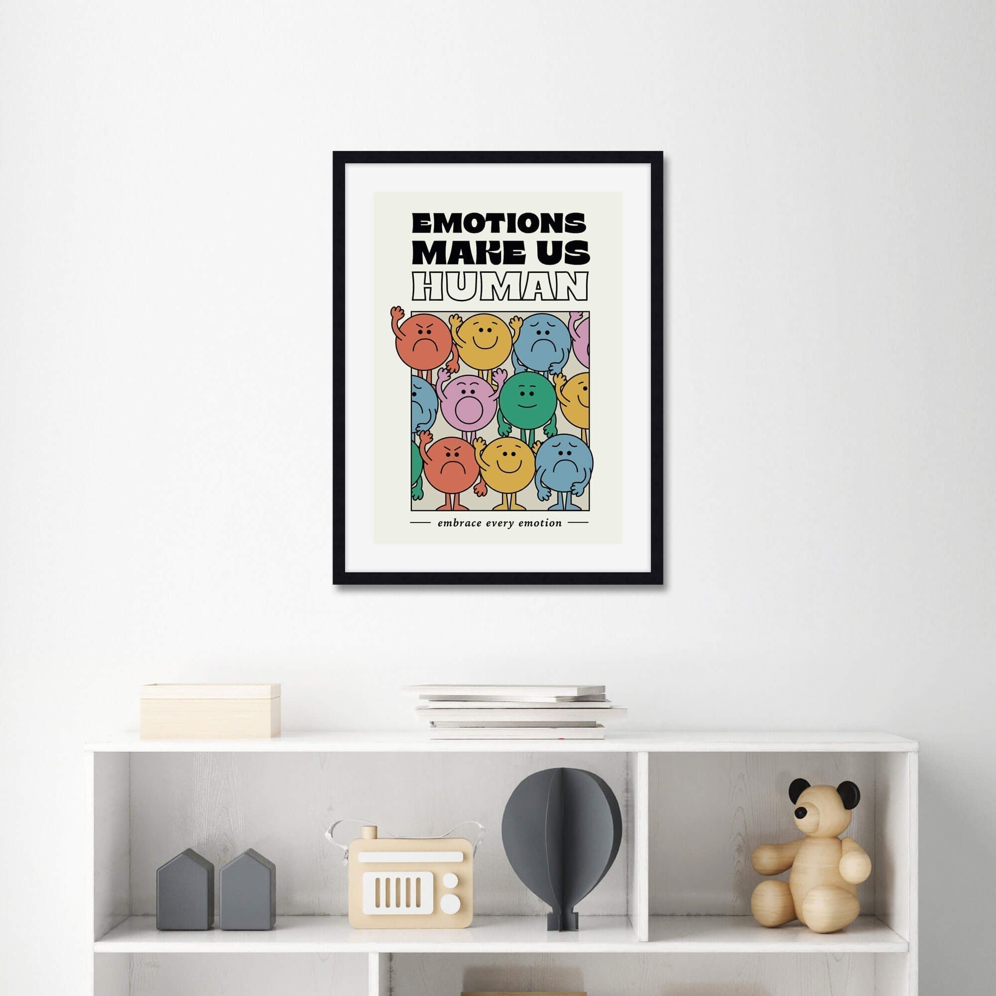 Emotions Make Us Human Wall Art for Nursery