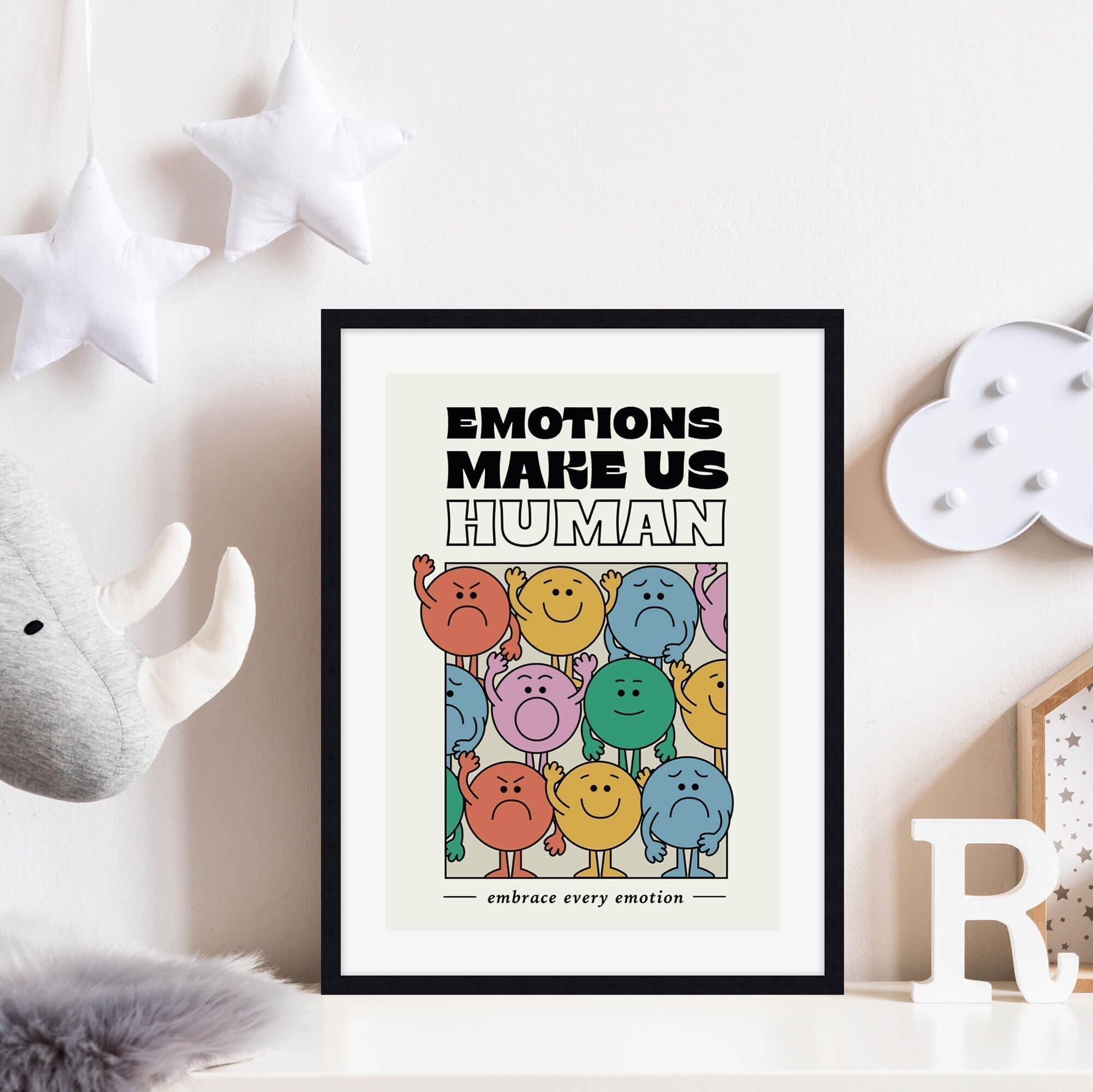 Emotions Make Us Human Wall Art