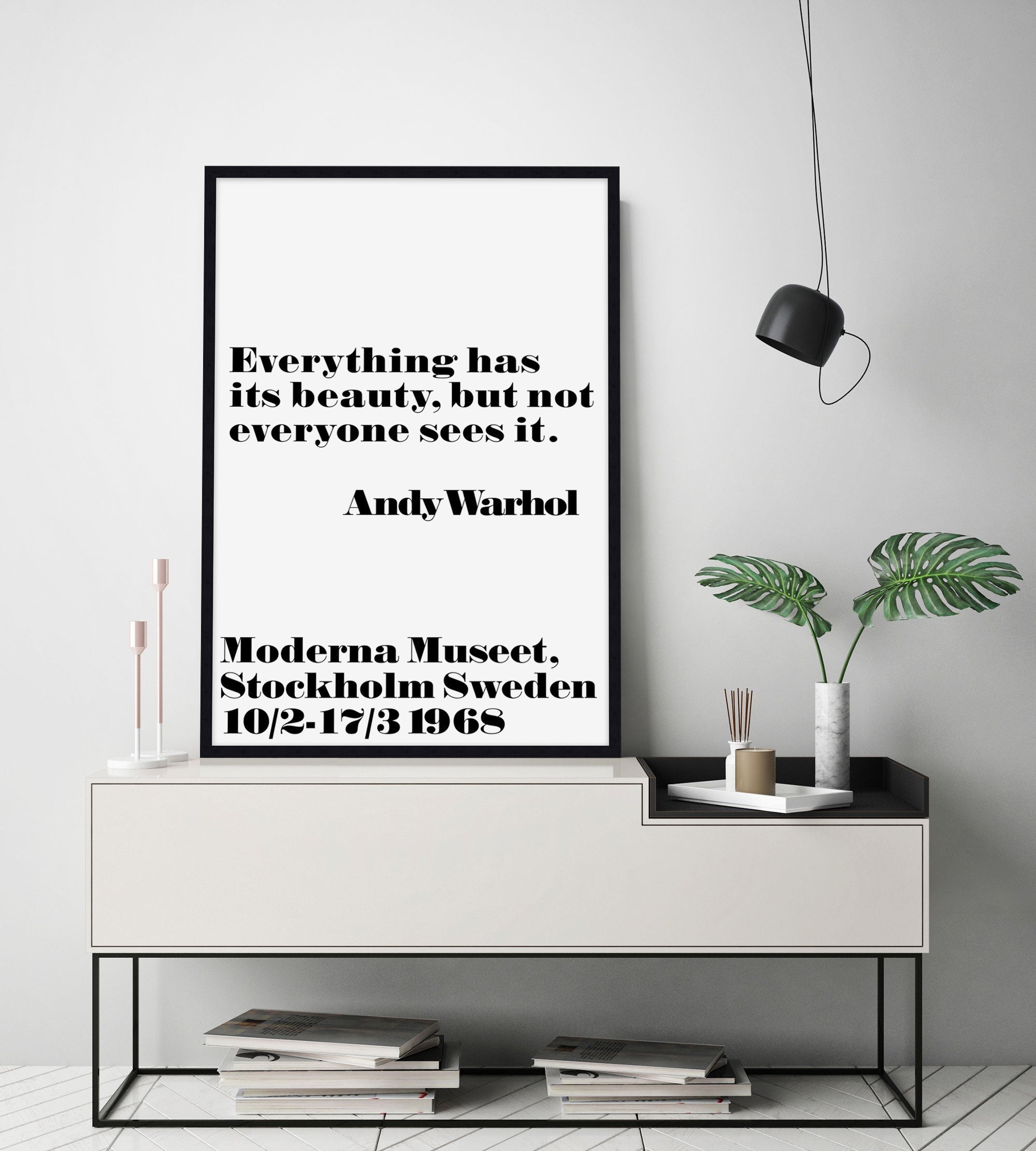 Everything Has Beauty by Andy Warhol Wall Art for Living Room