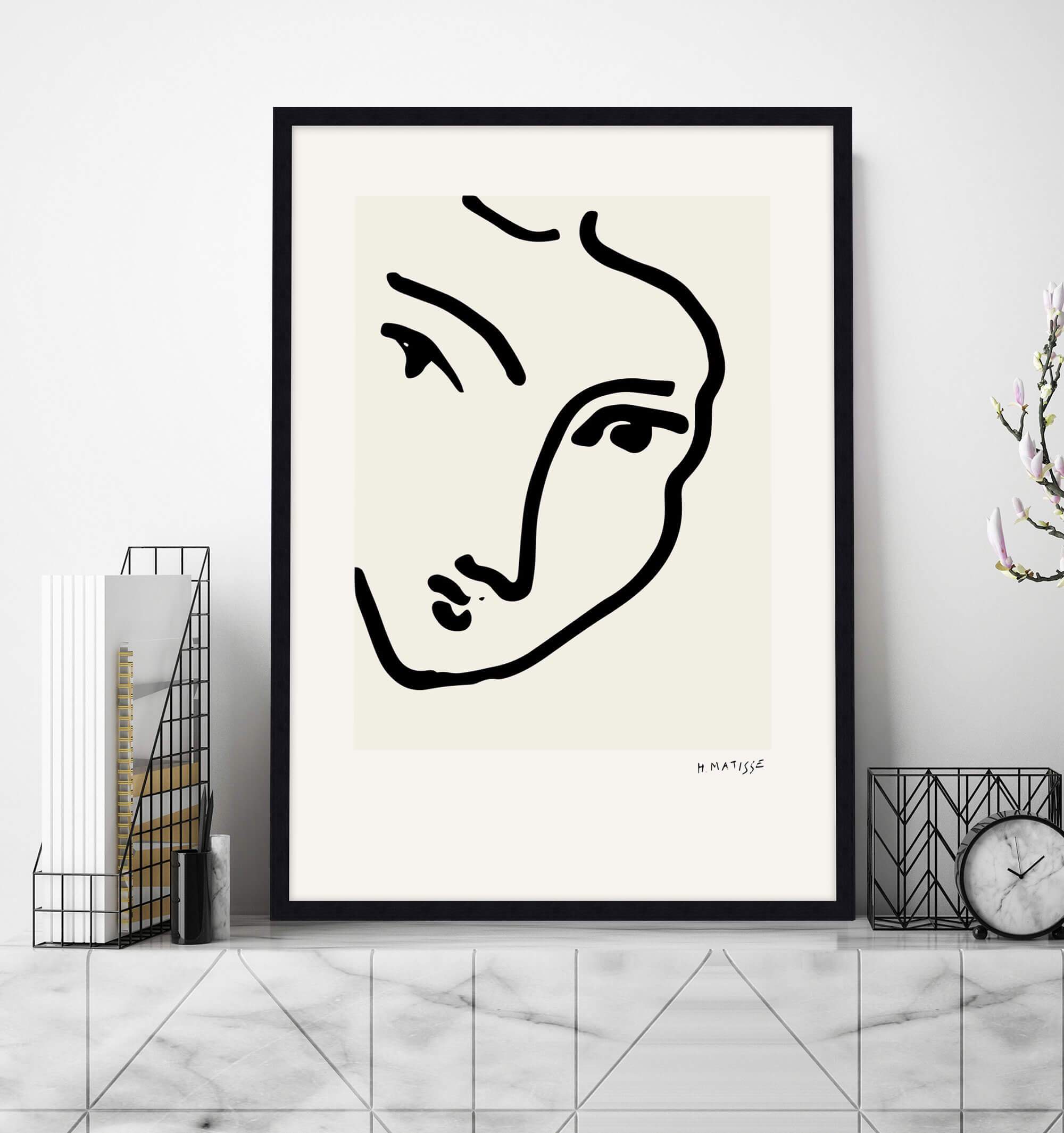 Face by Henri Matisse Wall Art for Office