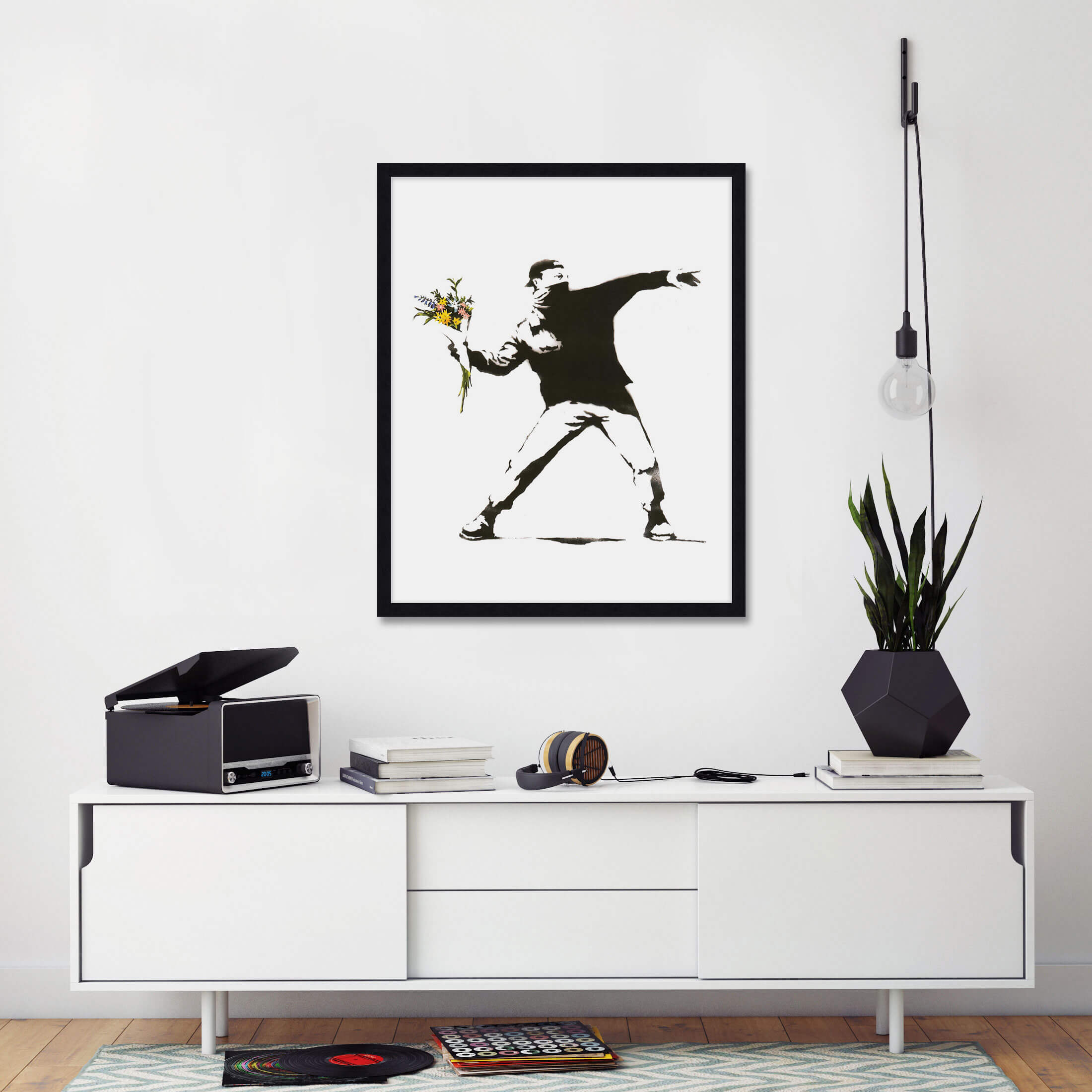 Flower Thrower by Banksy Wall Art
