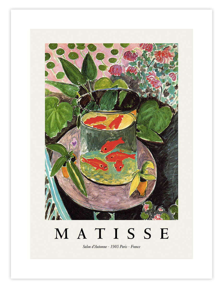 Henri Matisse 【gold fish】　高精細刷特別額装品 Henri Matisse Goldfish Modern Painting Colorful Abstract