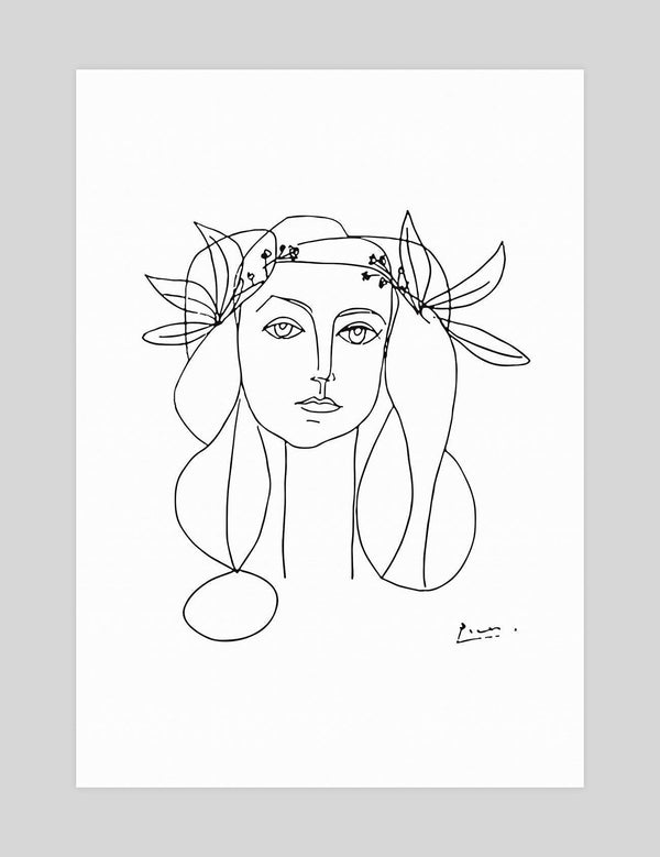 Head Of A Woman by Pablo Picasso Art Print | Pop Motif