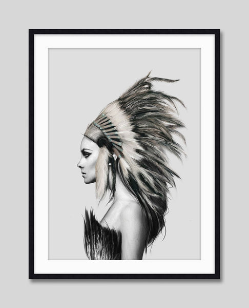 Headdress 2 by Linn Wold Art Print | Pop Motif