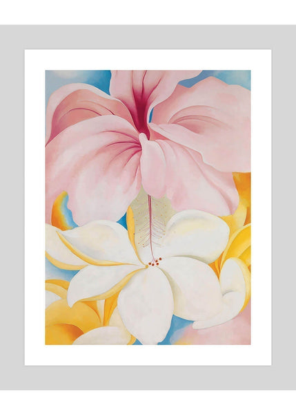 Hibiscus with Plumeria by Georgia O’Keeffe Art Print | Pop Motif