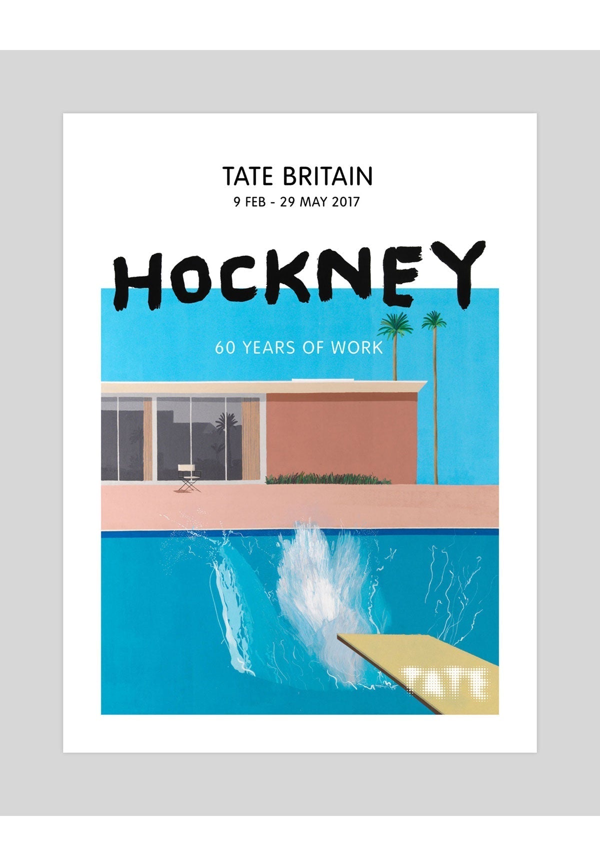 David Hockney Tate Britain Exhibition Poster - A Bigger
