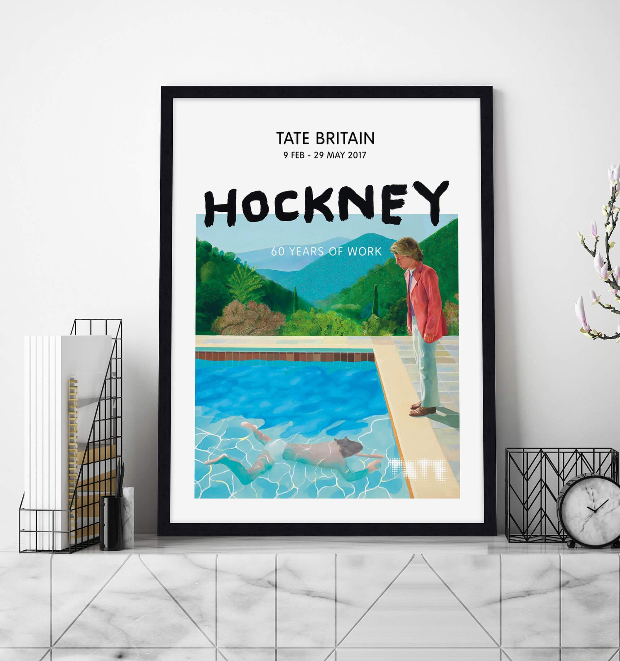 David Hockney Tate Britain Exhibition Poster - Portrait of