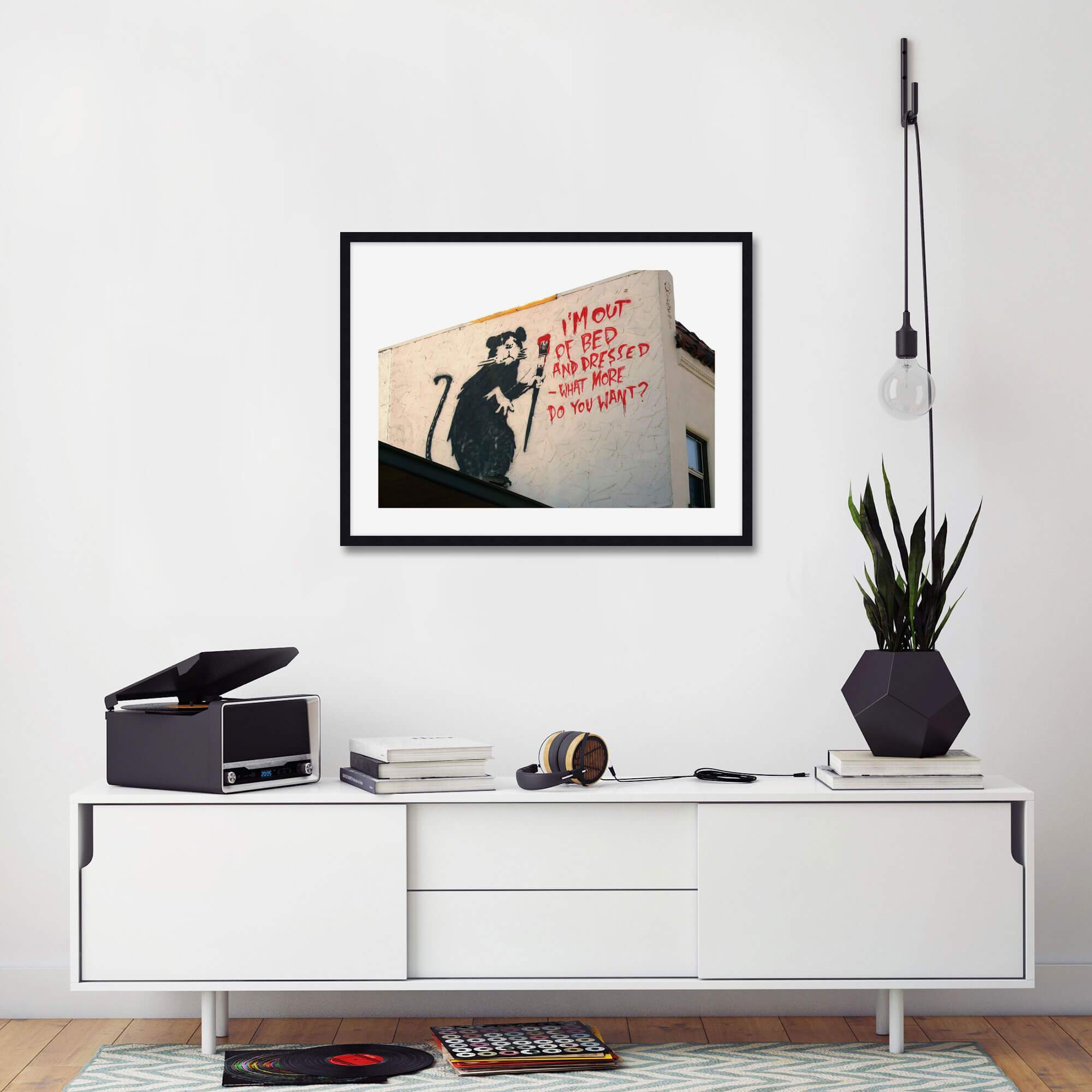 I'm Out Of Bed by Banksy Wall Art