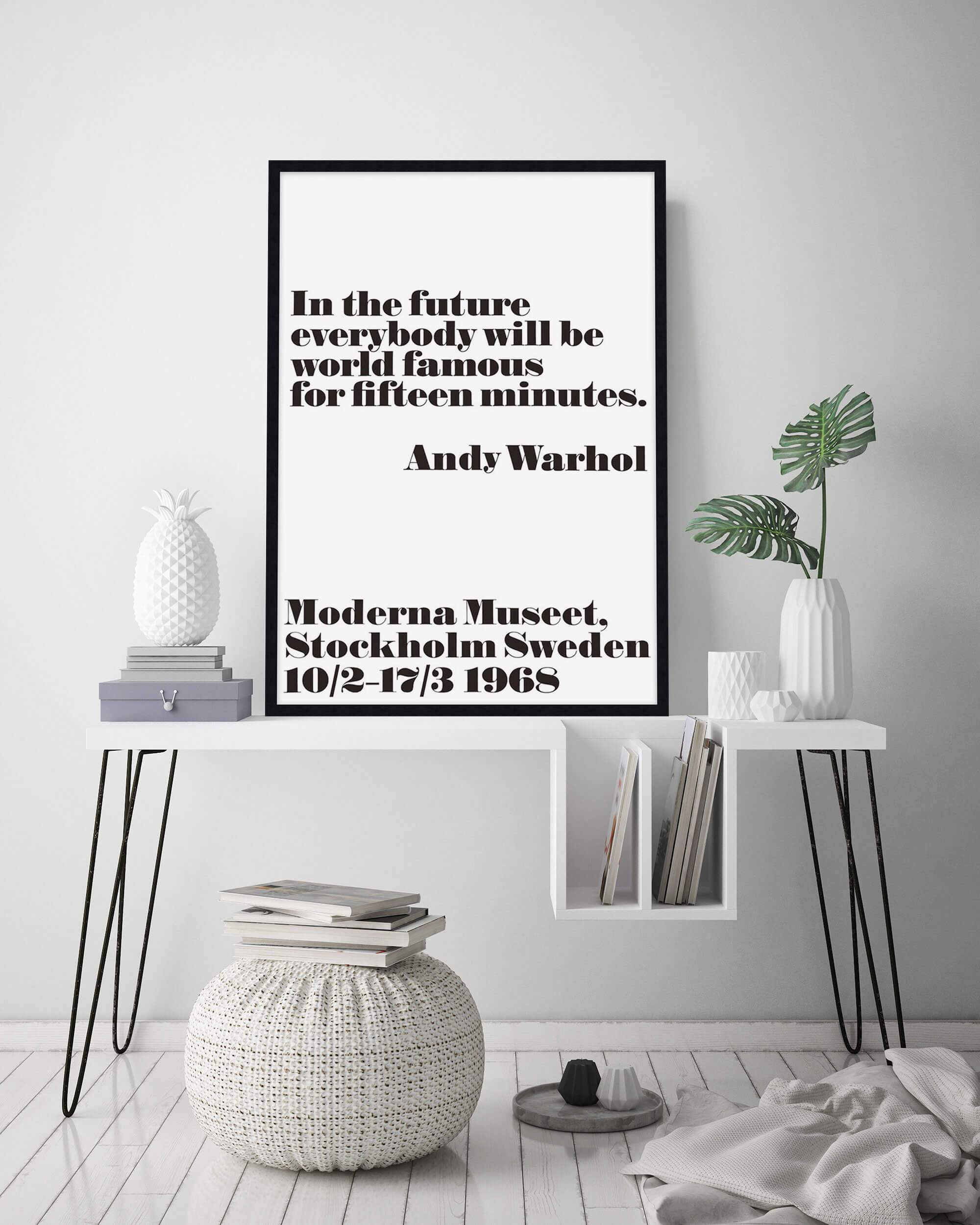 In the Future by Andy Warhol Wall Art for Bedroom