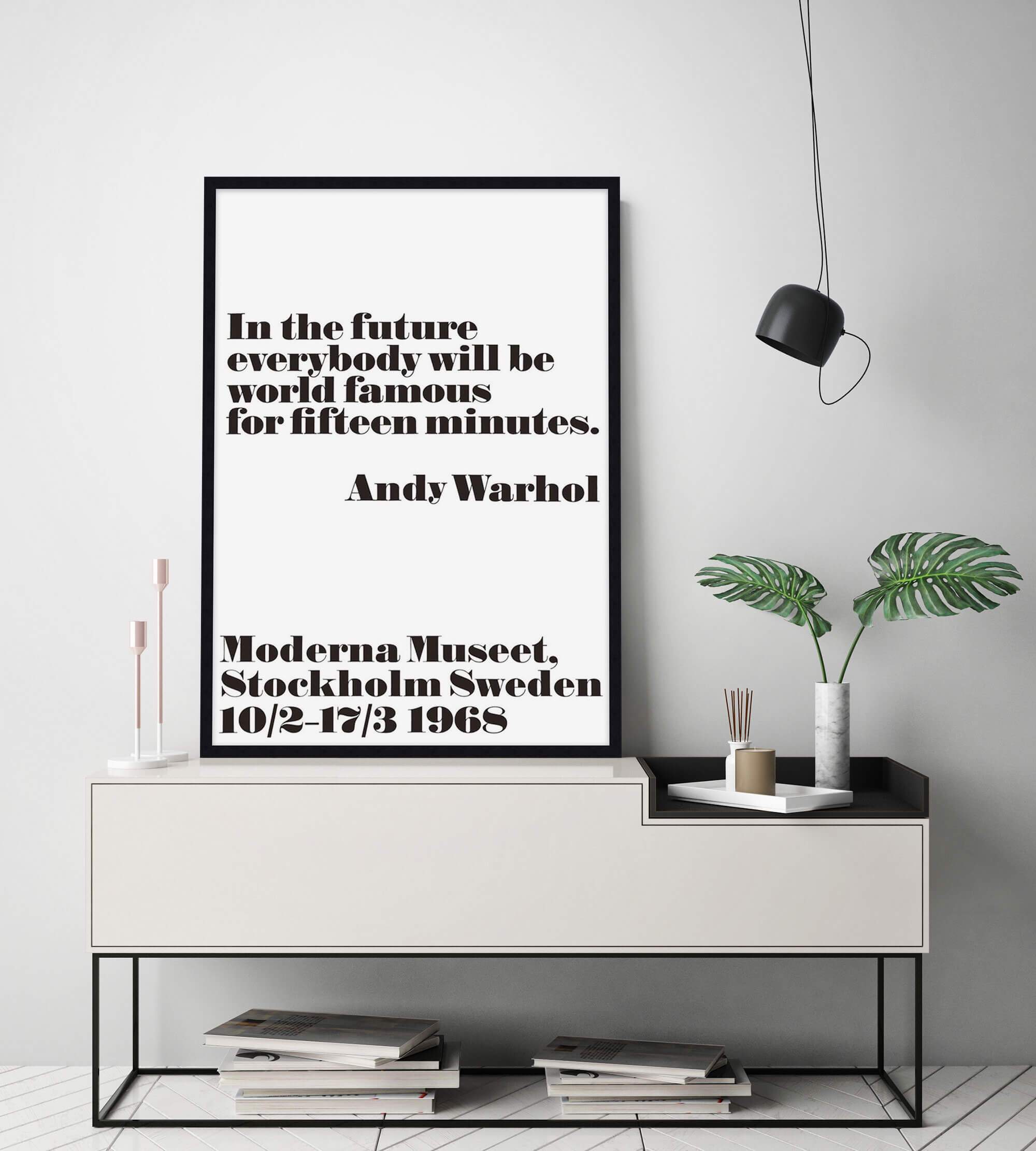 In the Future by Andy Warhol Wall Art for Living Room