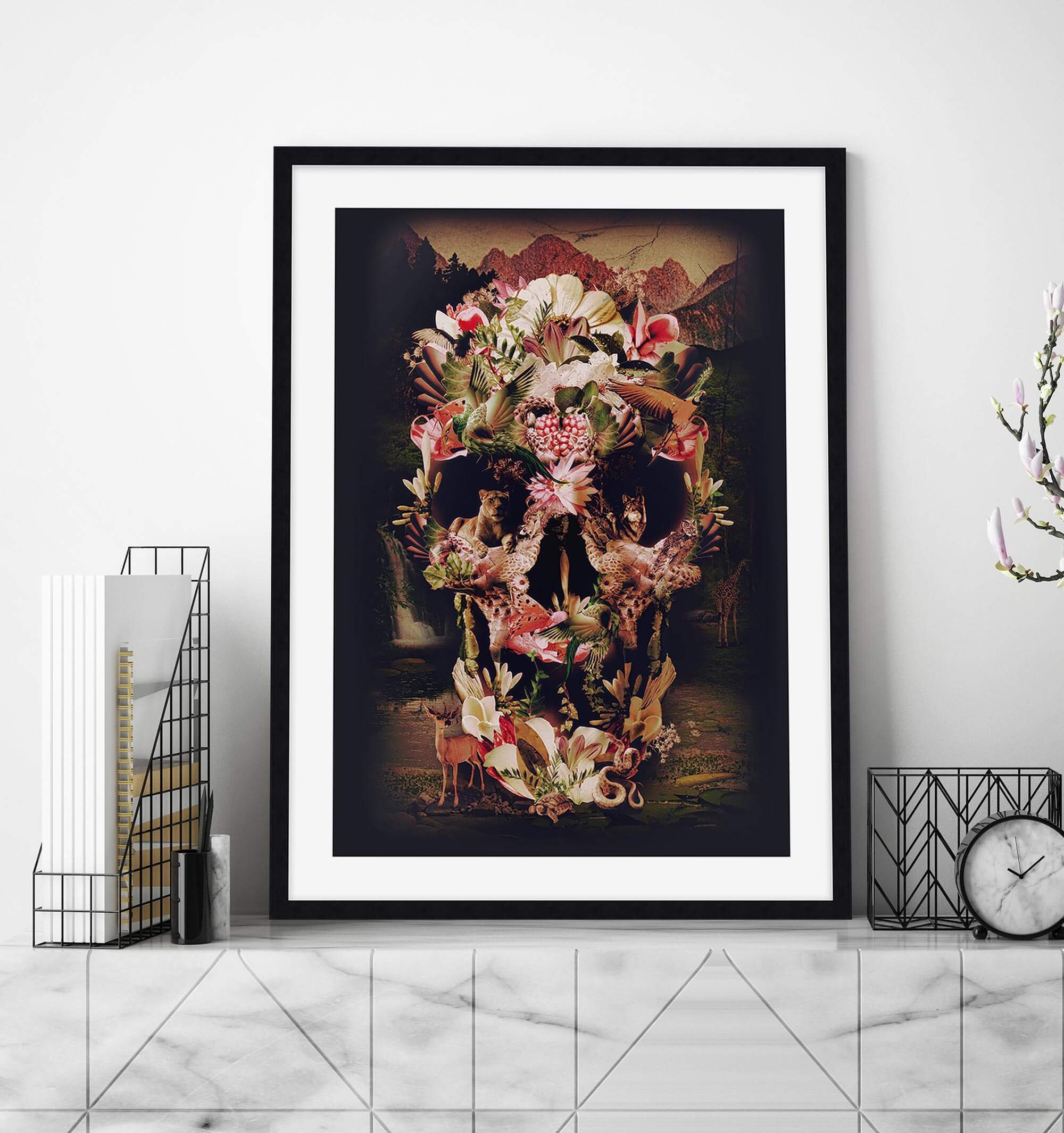 Jungle Skull by Ali Gulec Wall Art for Office