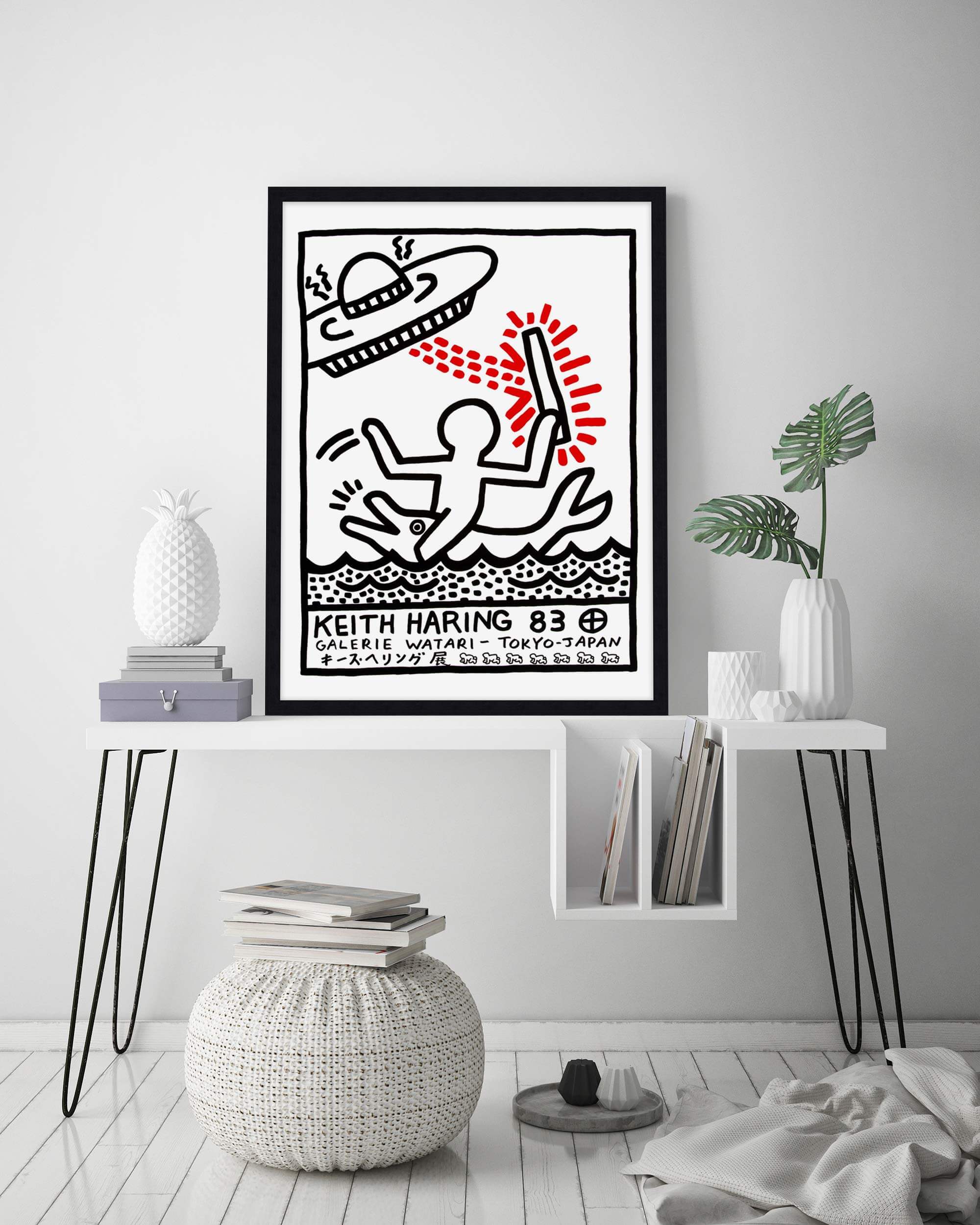 Keith Haring Galerie Watari 1983 Wall Art for Bedroom