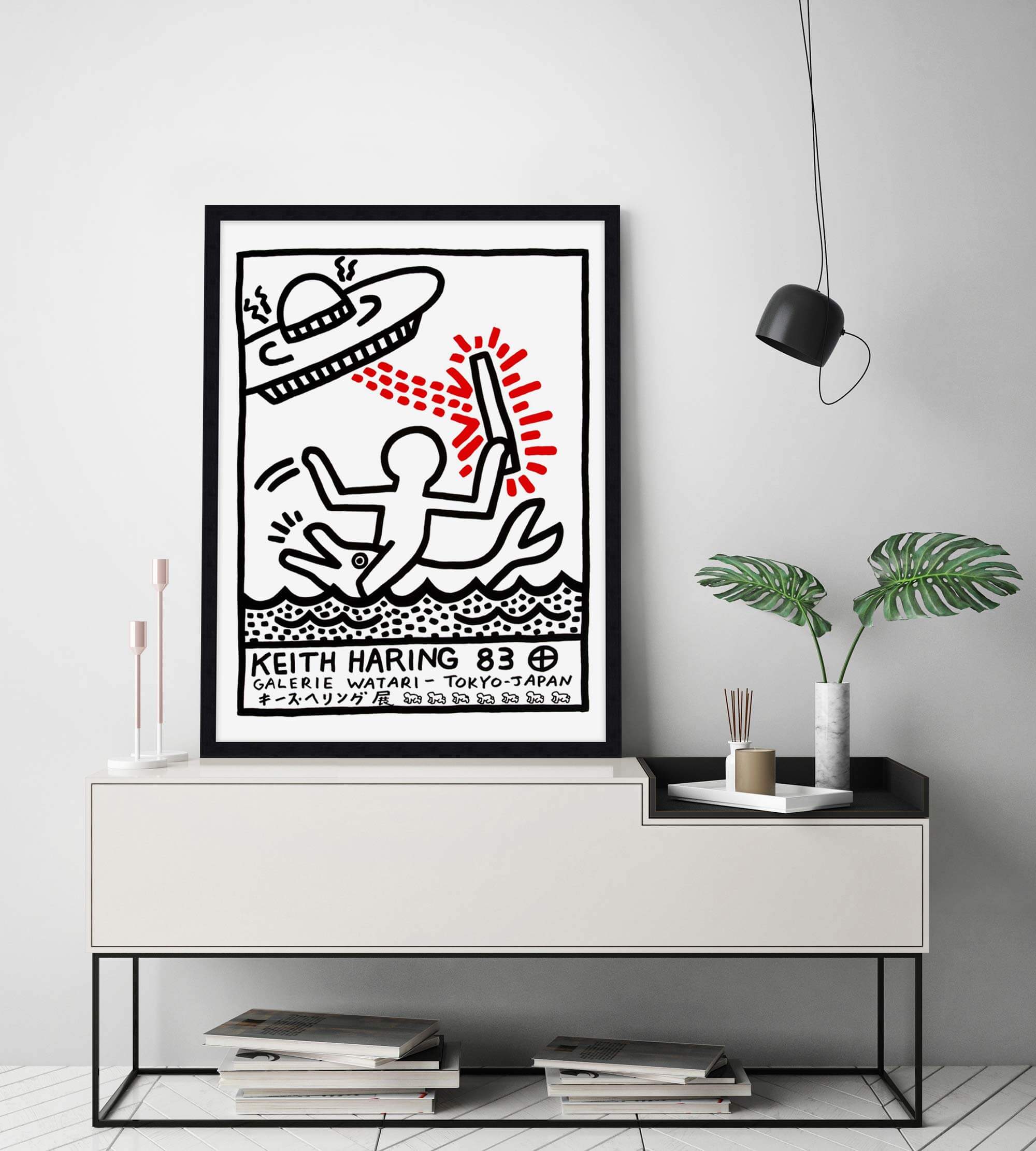 Keith Haring Galerie Watari 1983 Wall Art for Living Room