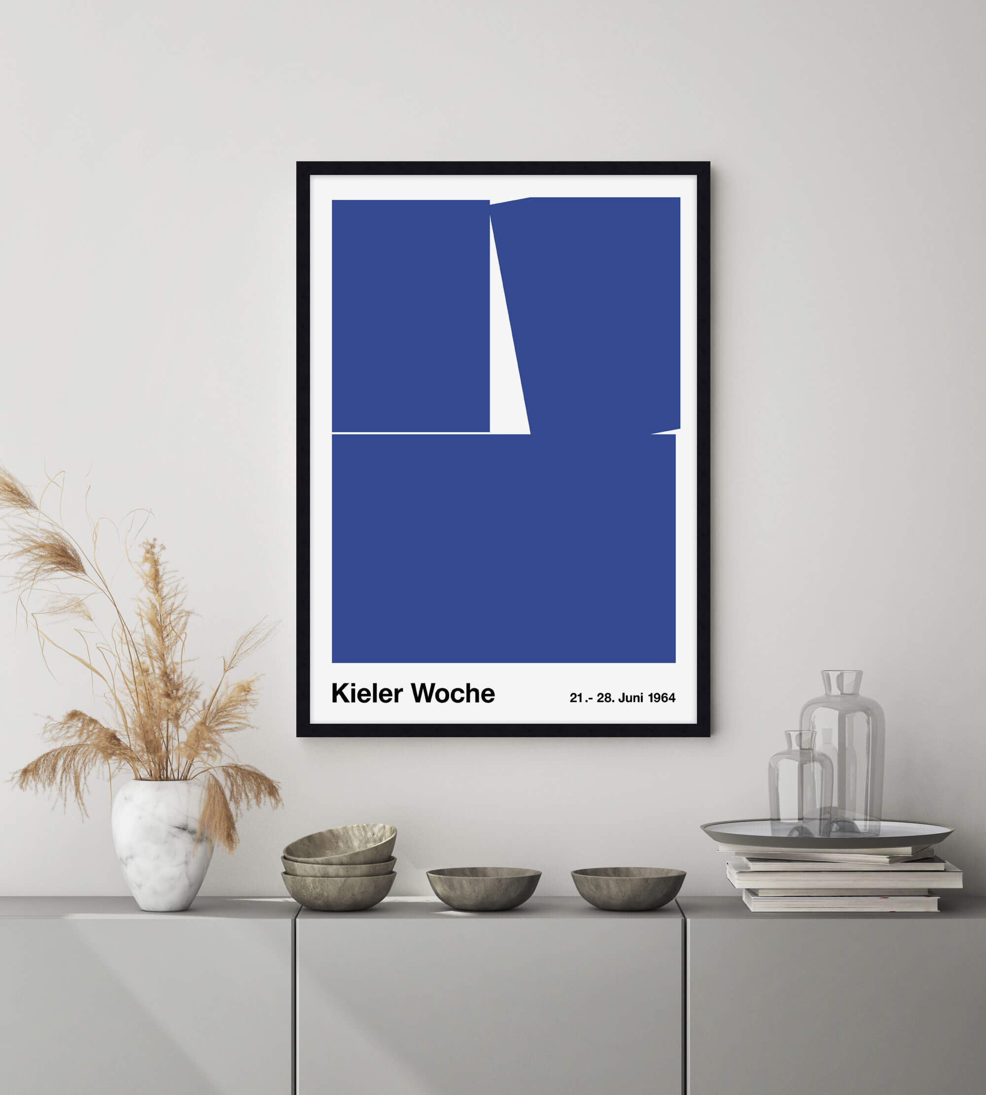 Kieler Woche 1964 Vintage Sailing Poster by Hans Hillmann | Pop Motif