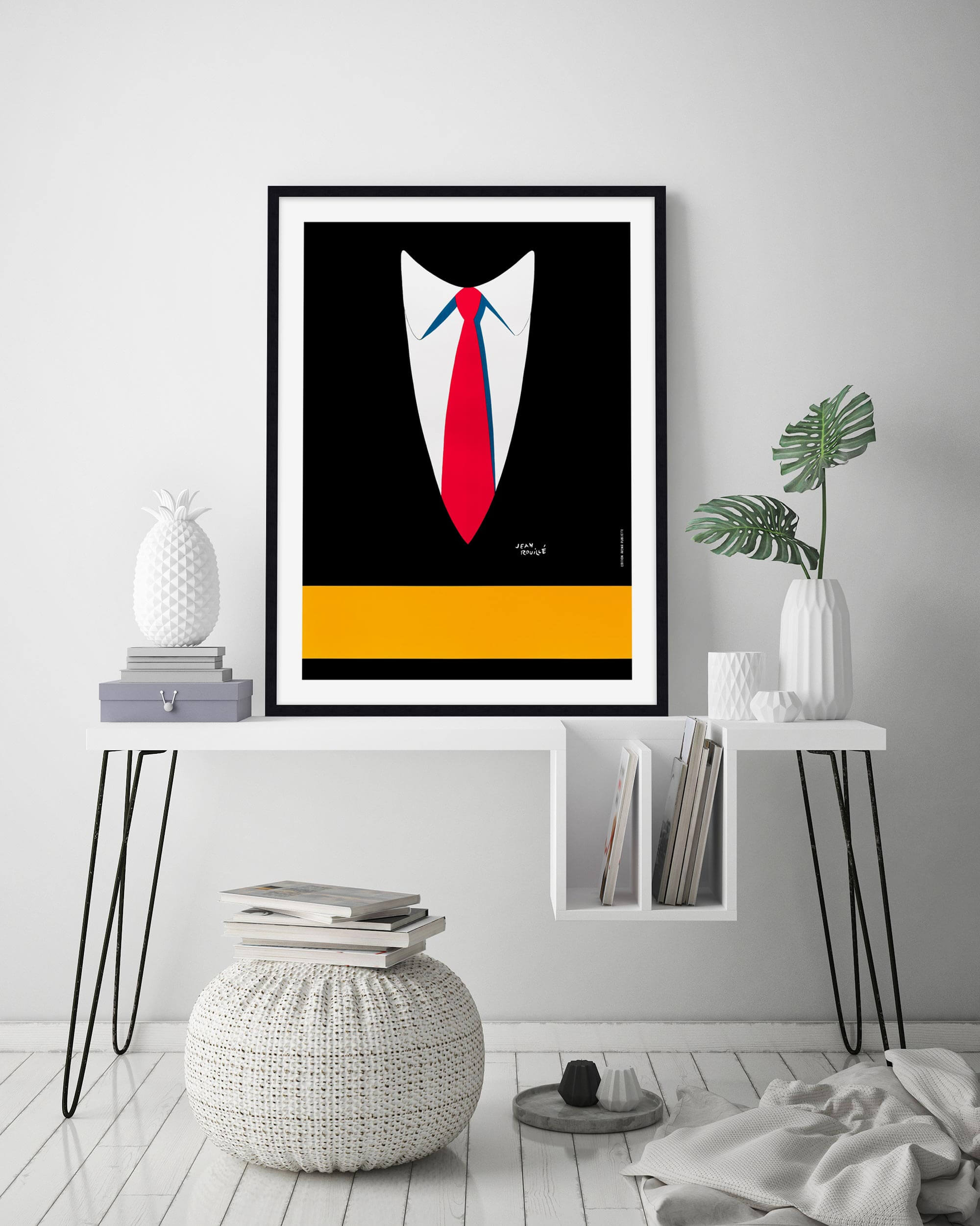 Le Cravate by Jen Rouille Wall Art for Bedroom